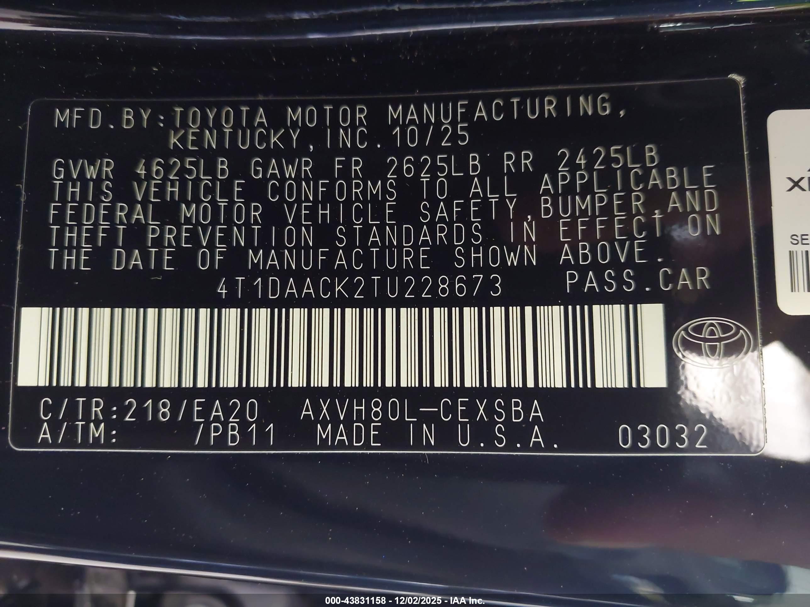 TOYOTA CAMRY image 9