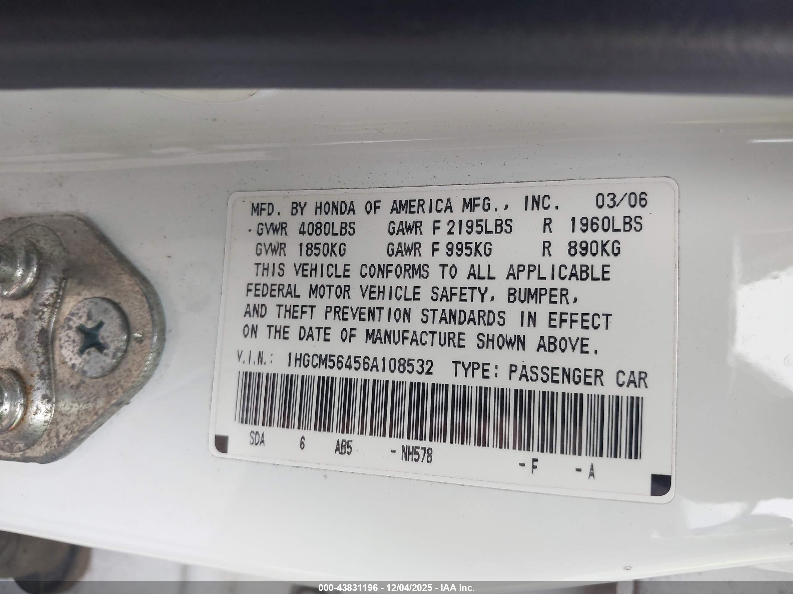 HONDA ACCORD image 9