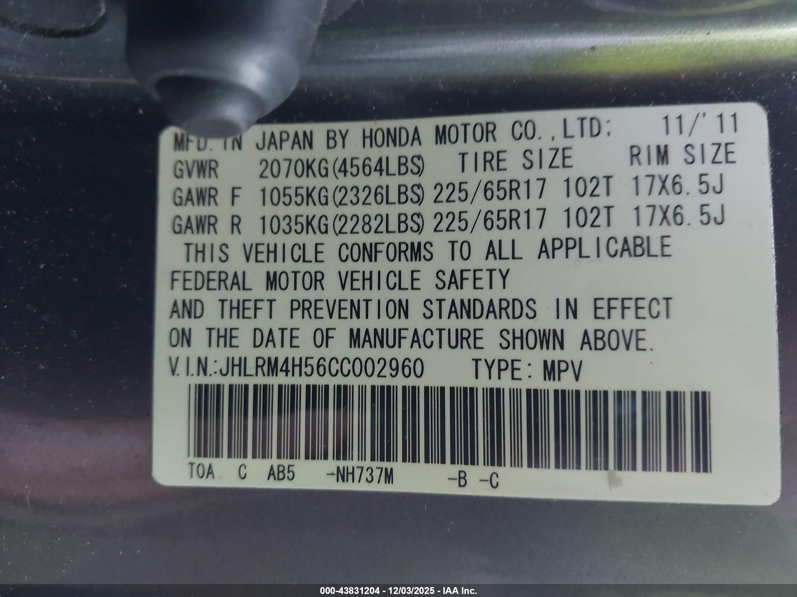 HONDA CR-V image 9