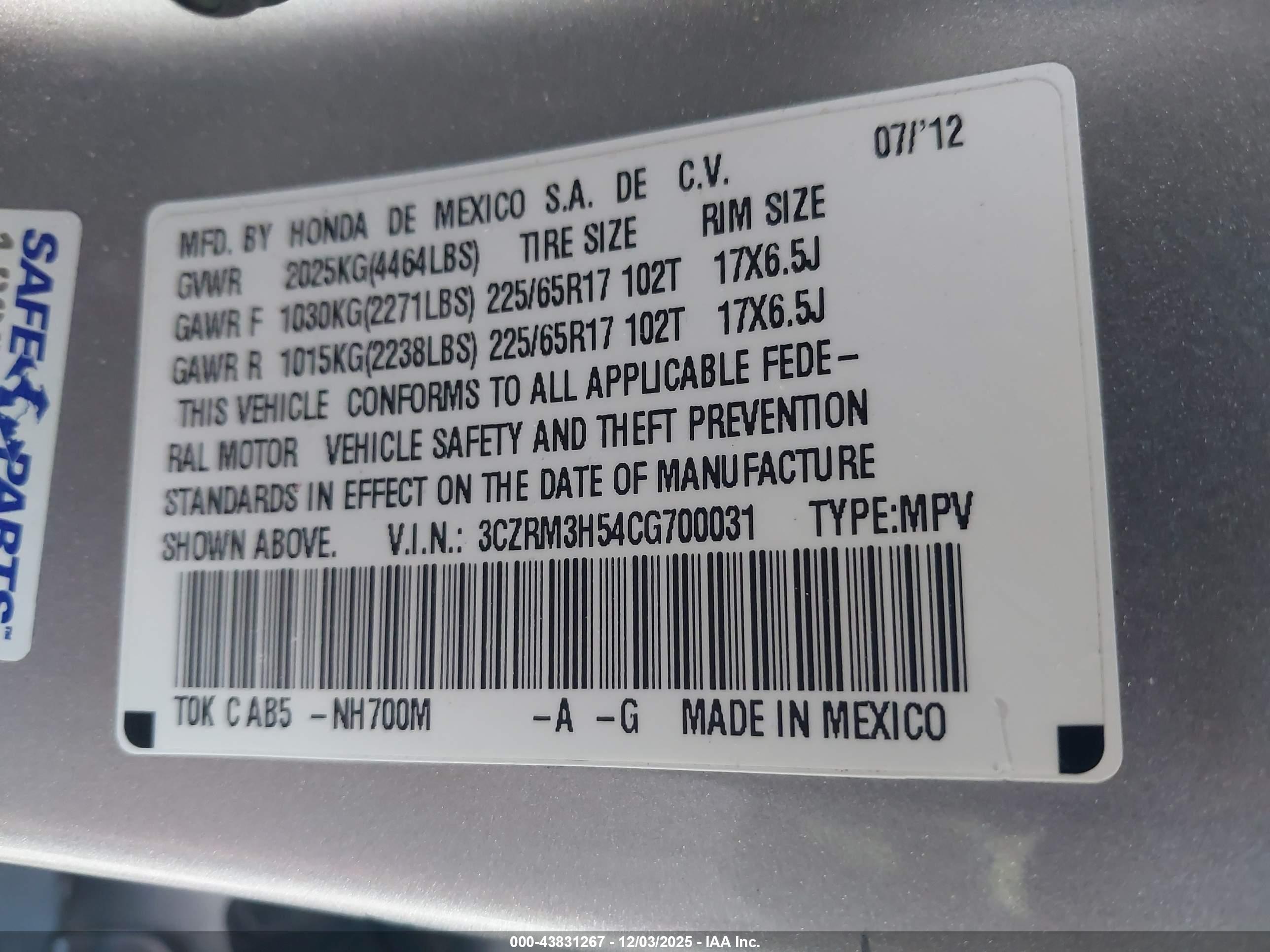HONDA CR-V image 9