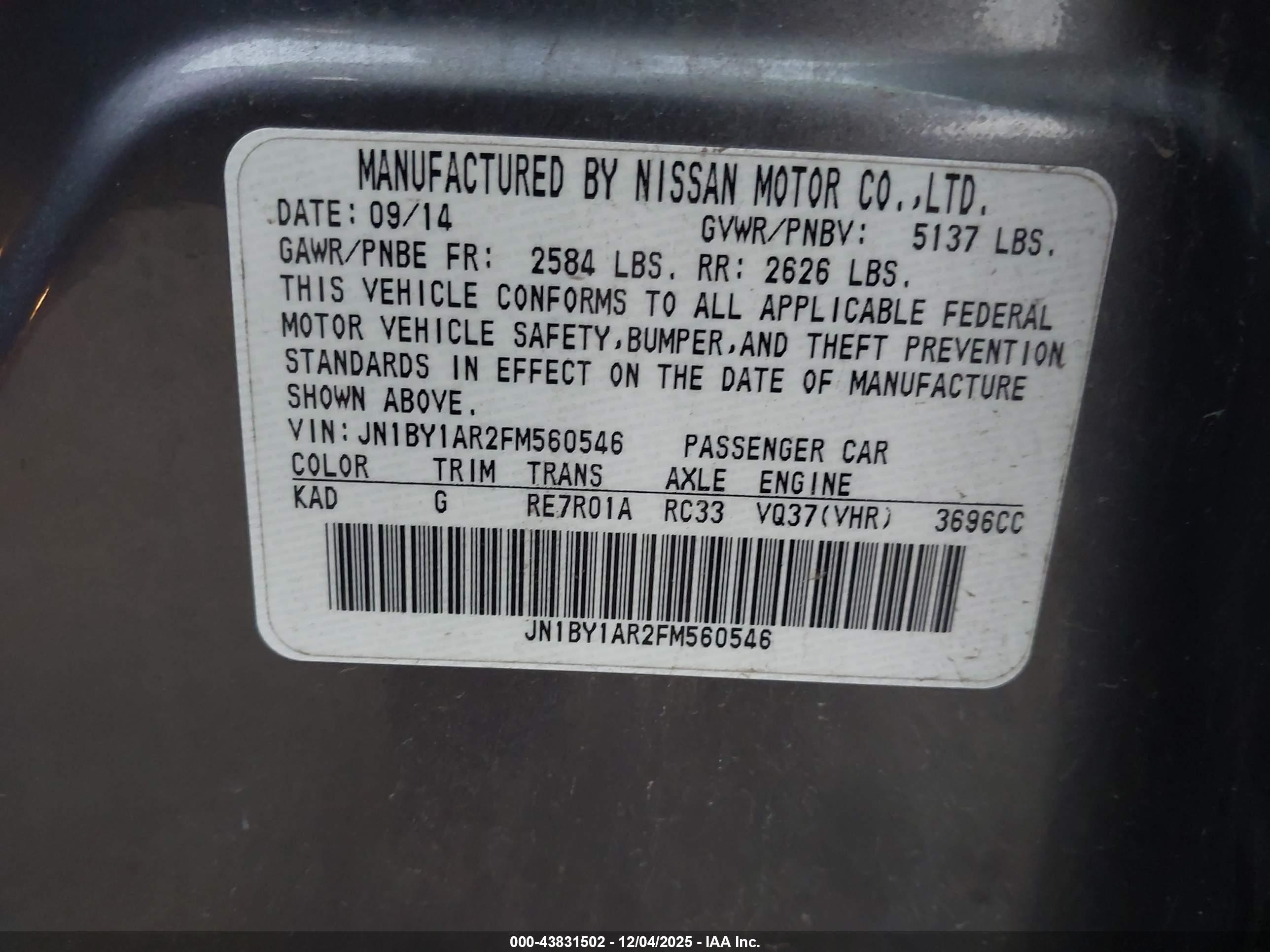 INFINITI Q70 image 9