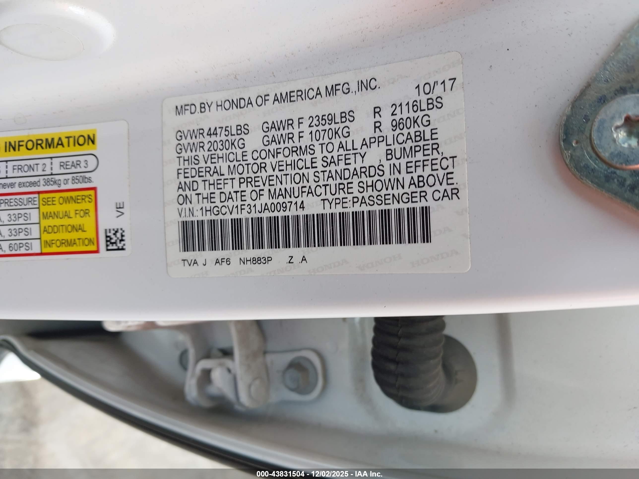 HONDA ACCORD image 9