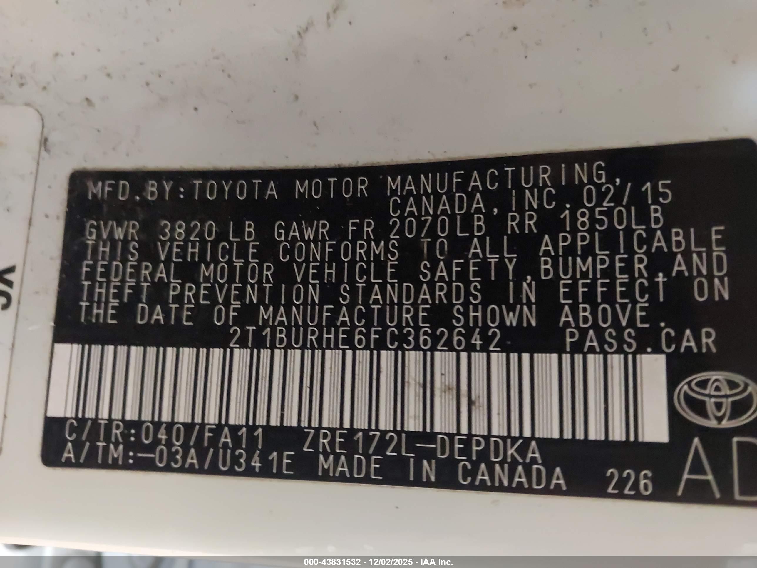 TOYOTA COROLLA image 9