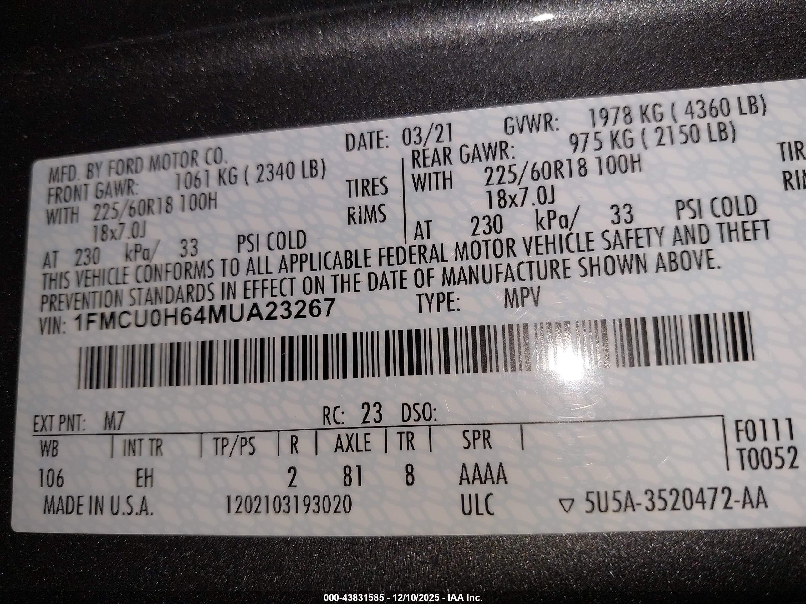 FORD ESCAPE image 9
