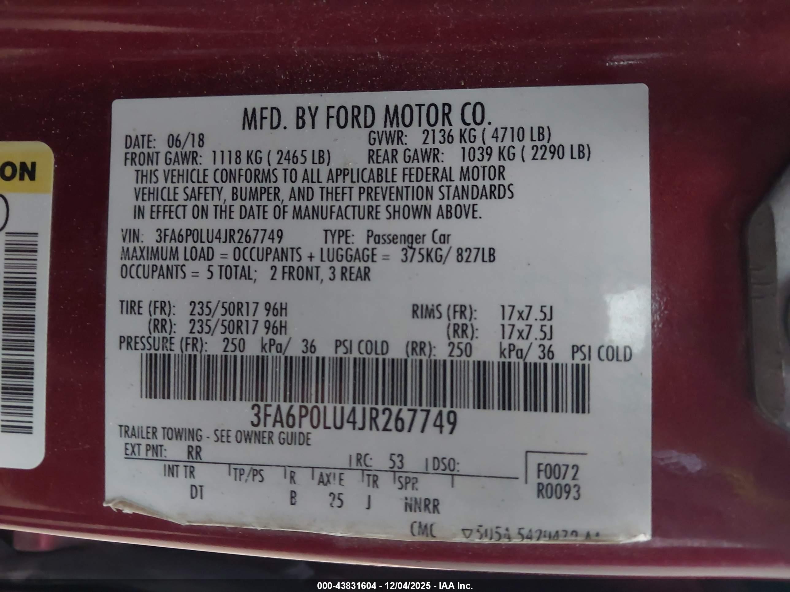 FORD FUSION image 9