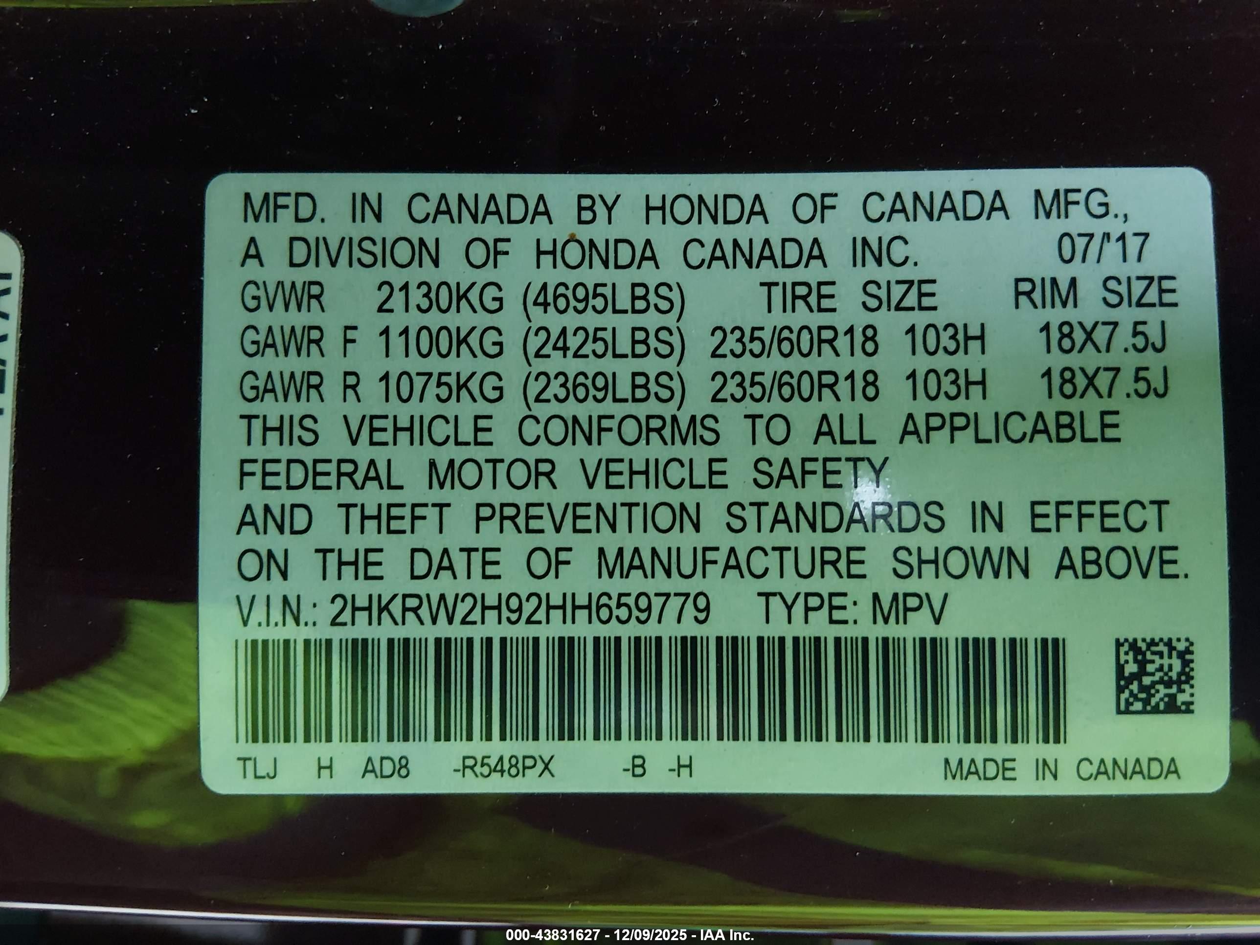 HONDA CR-V image 9