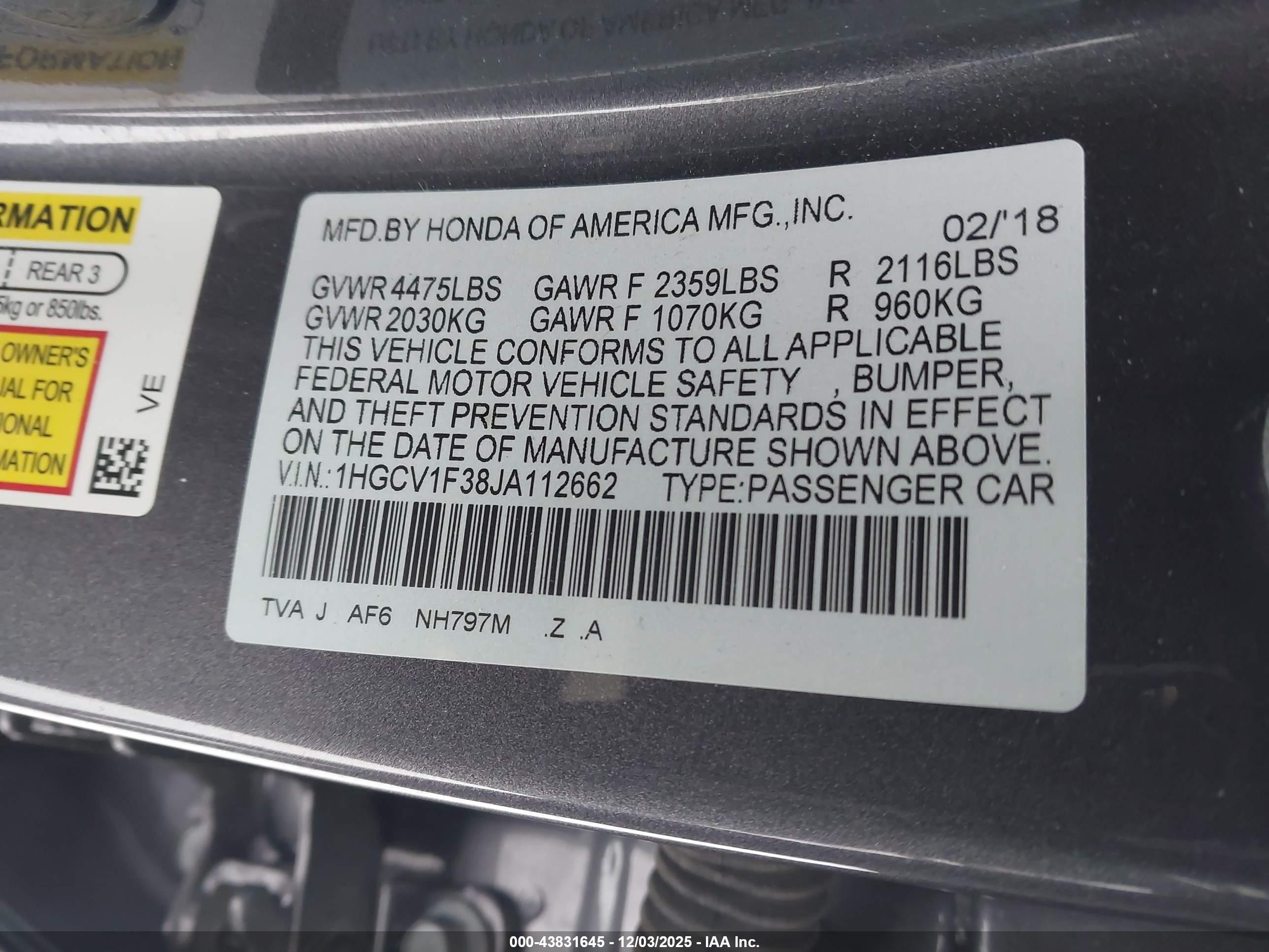 HONDA ACCORD image 9