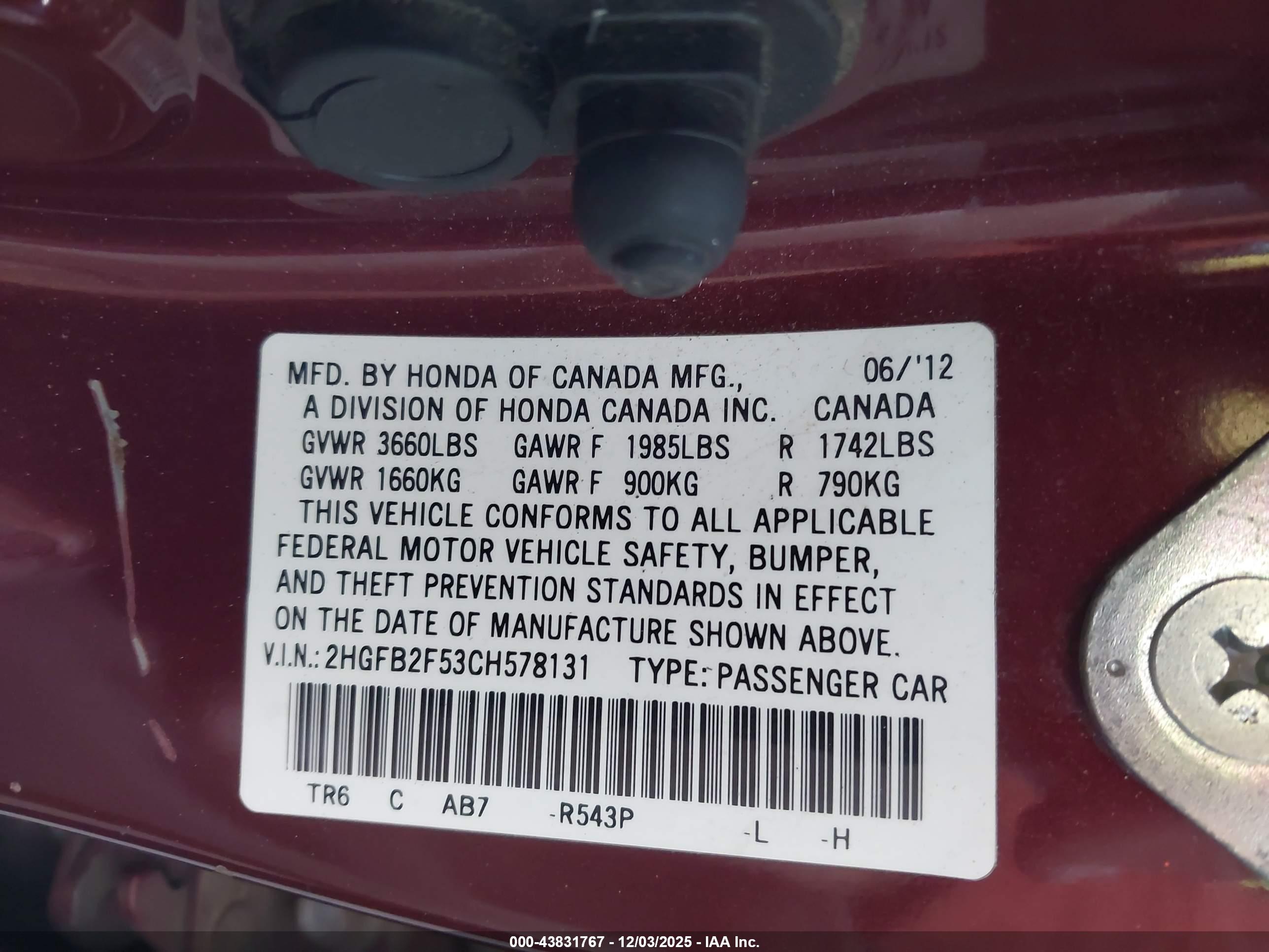 HONDA CIVIC image 9