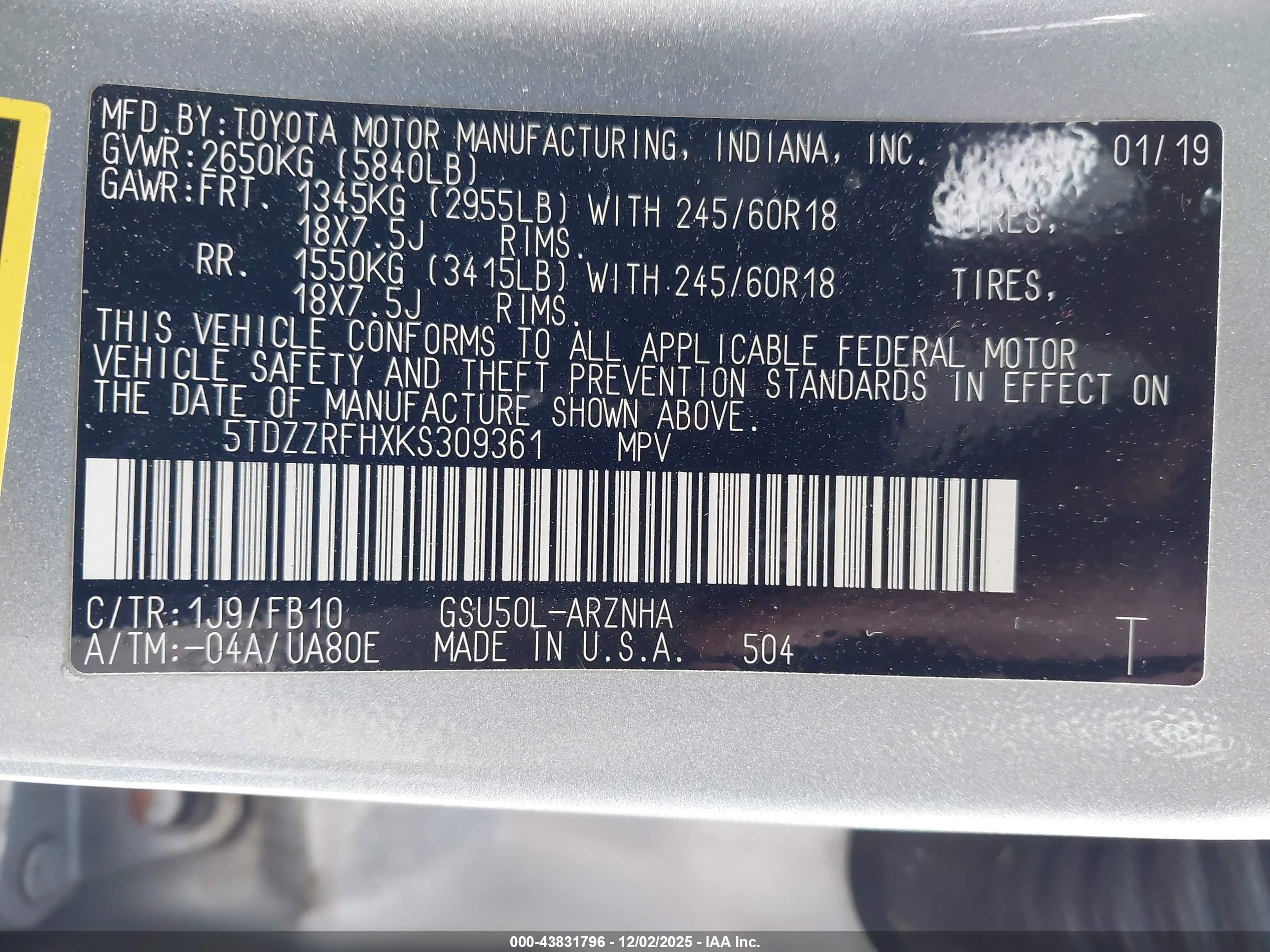 TOYOTA HIGHLANDER image 9