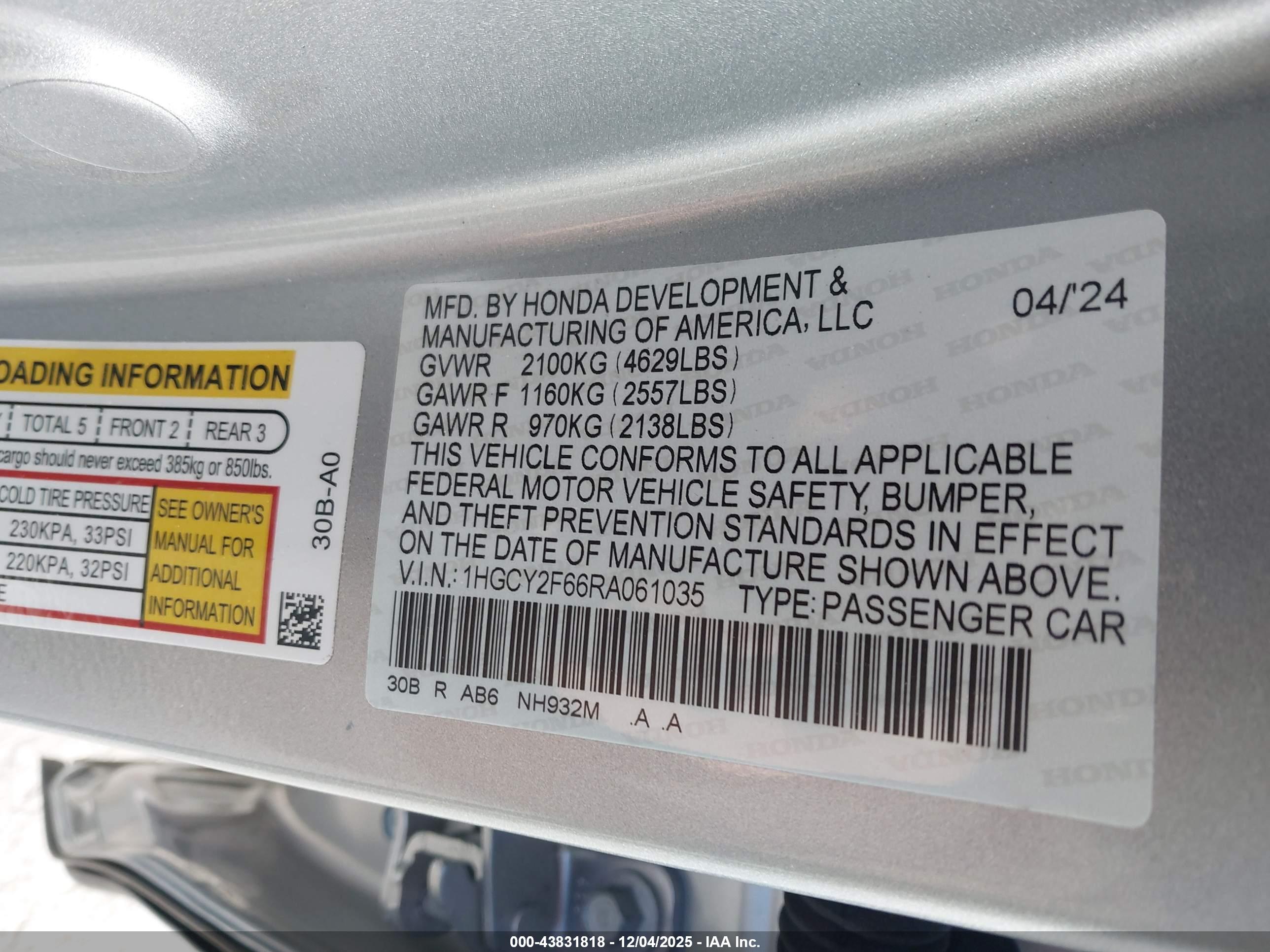HONDA ACCORD image 9