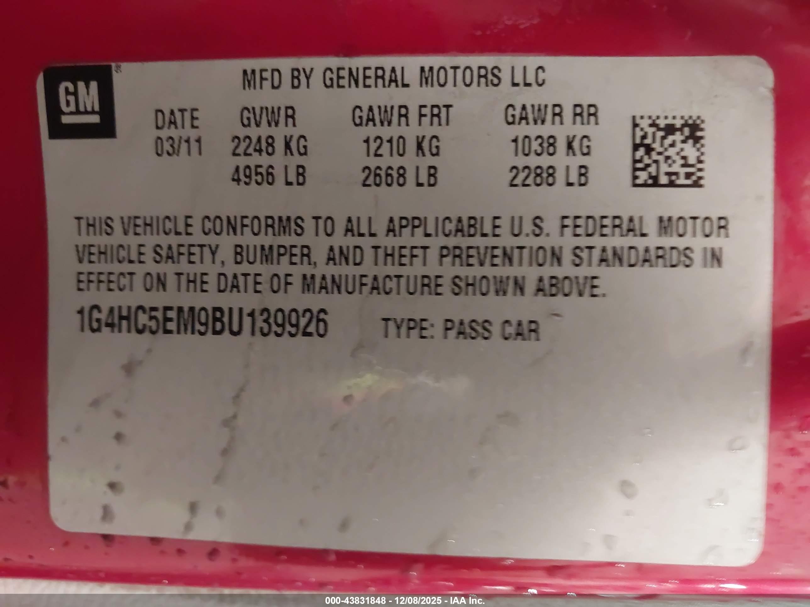 BUICK LUCERNE image 9