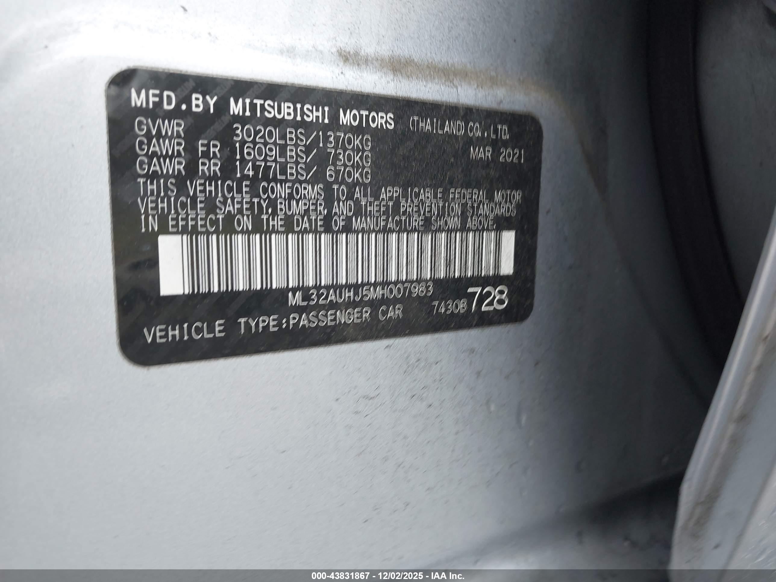 MITSUBISHI MIRAGE image 9