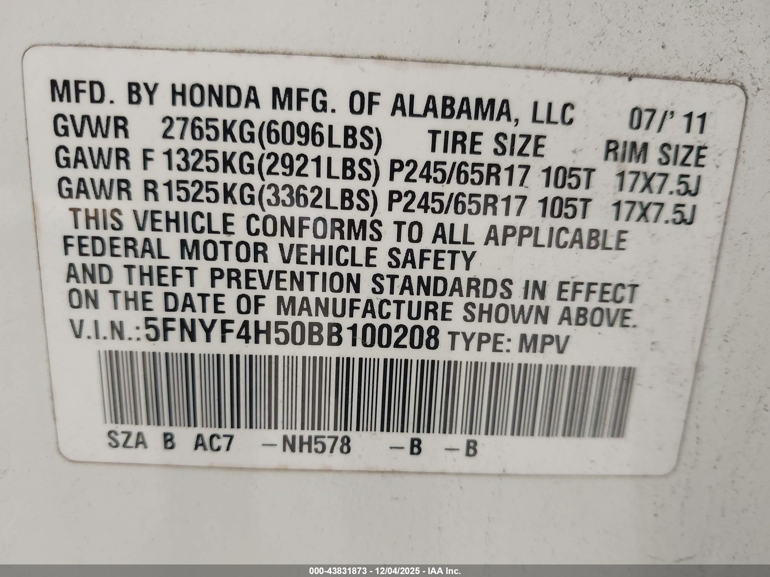 HONDA PILOT image 9