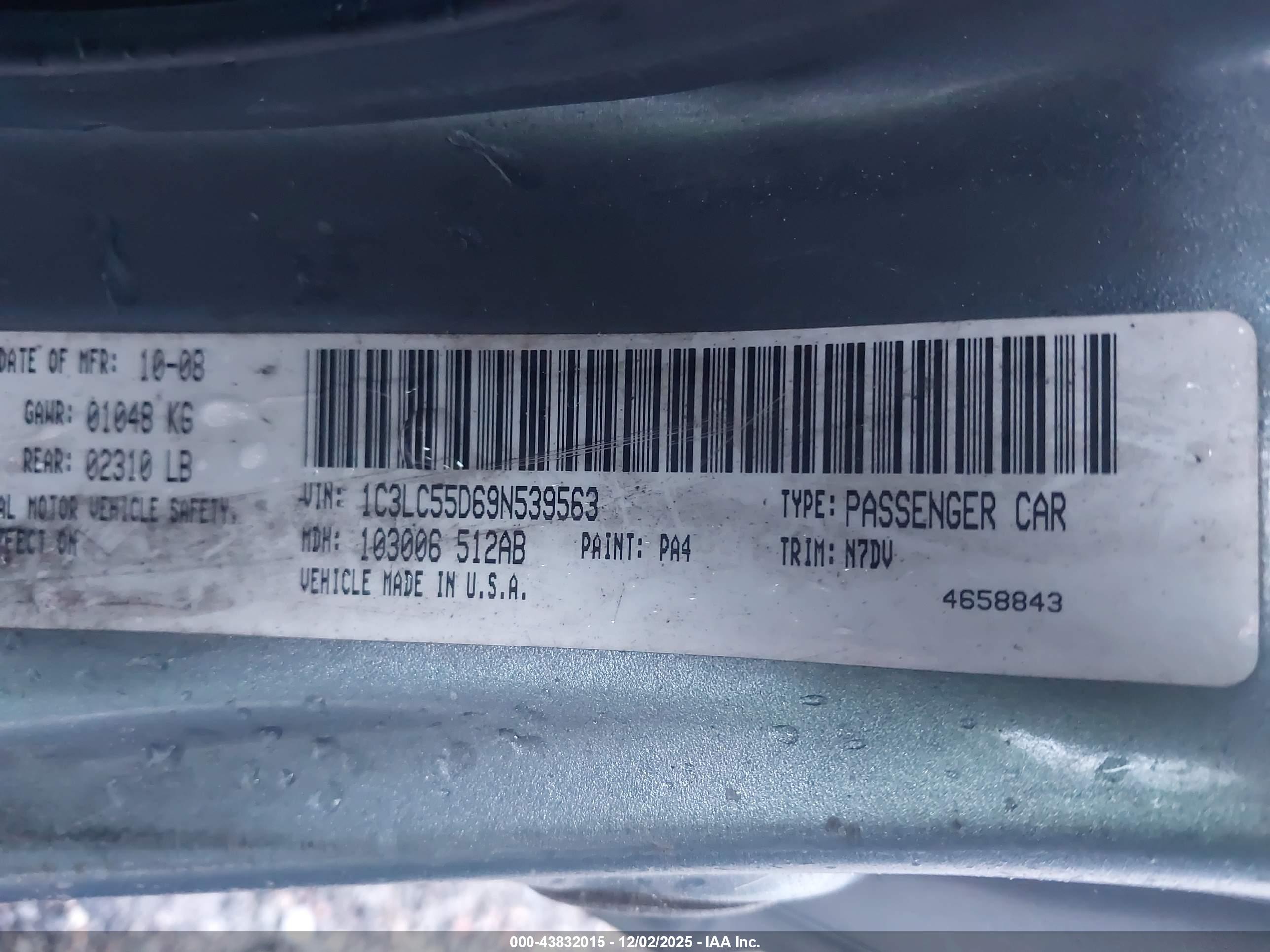 CHRYSLER SEBRING image 9