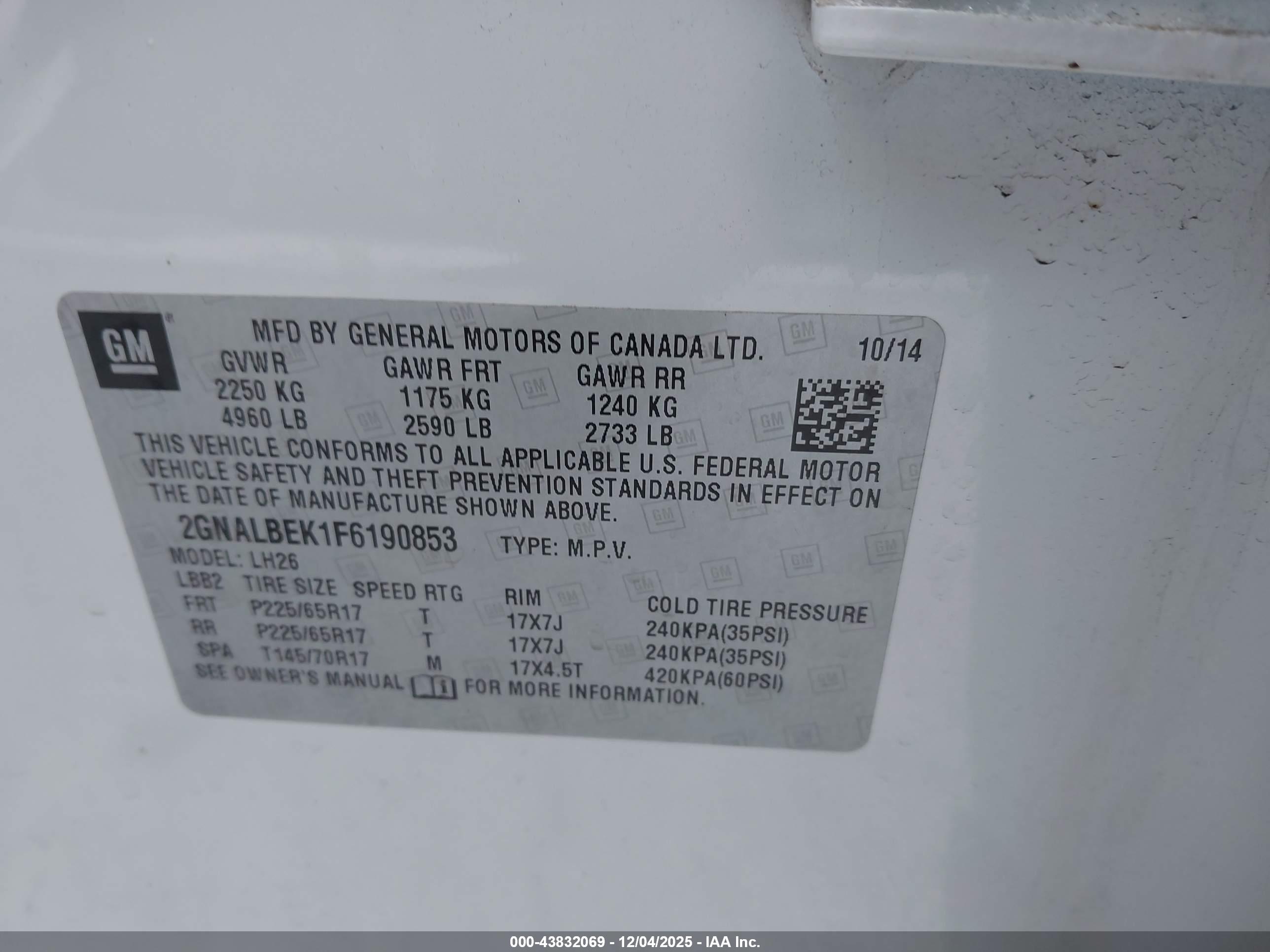 CHEVROLET EQUINOX image 9