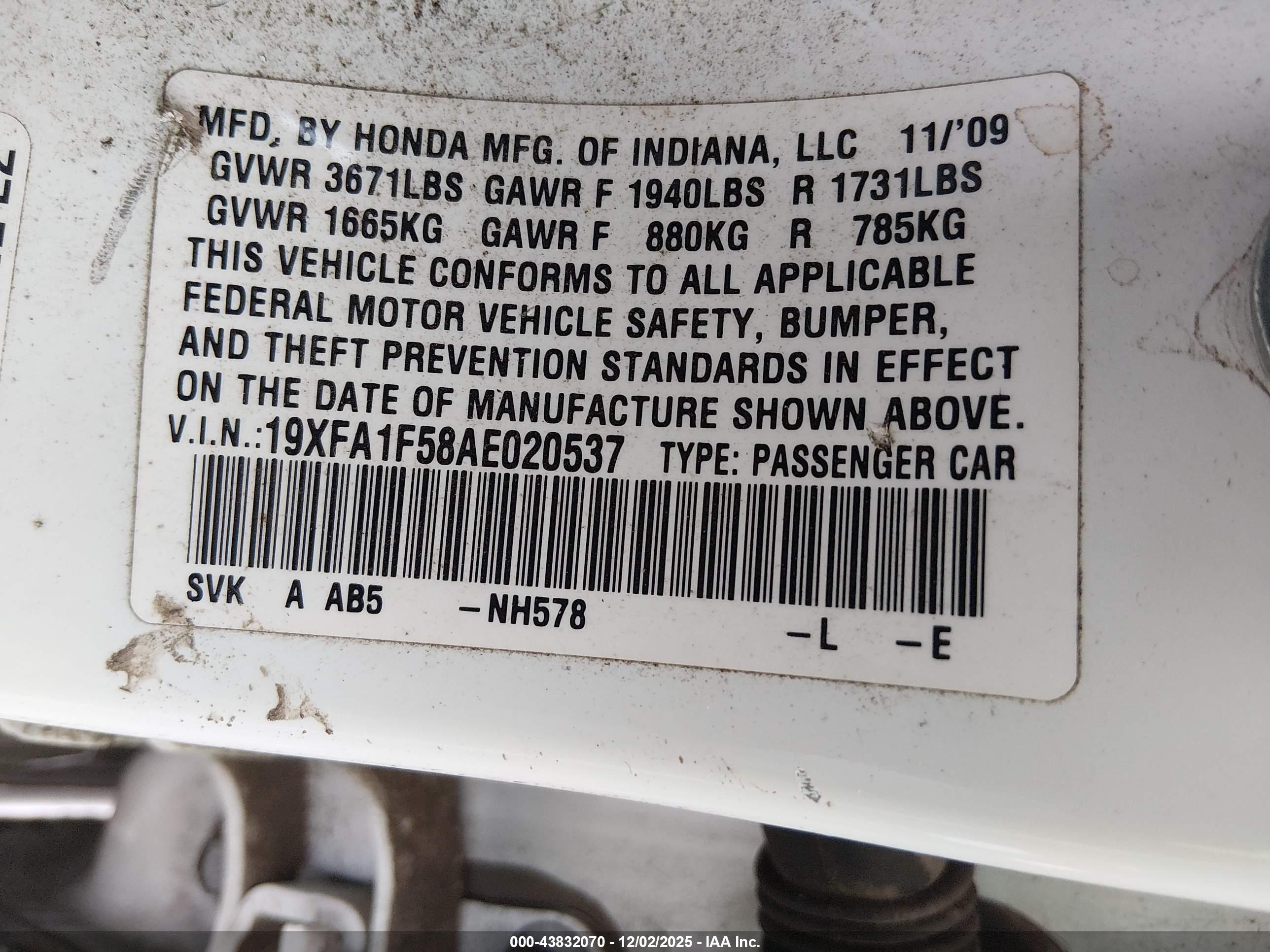 HONDA CIVIC image 9