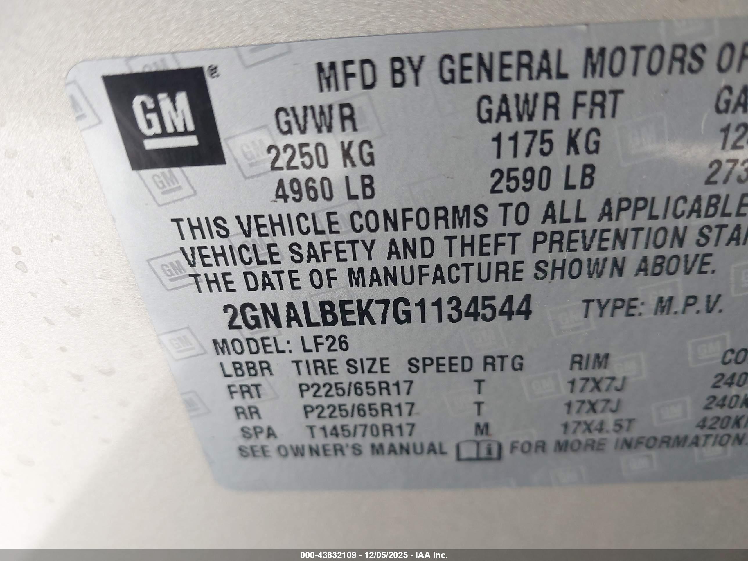 CHEVROLET EQUINOX image 9