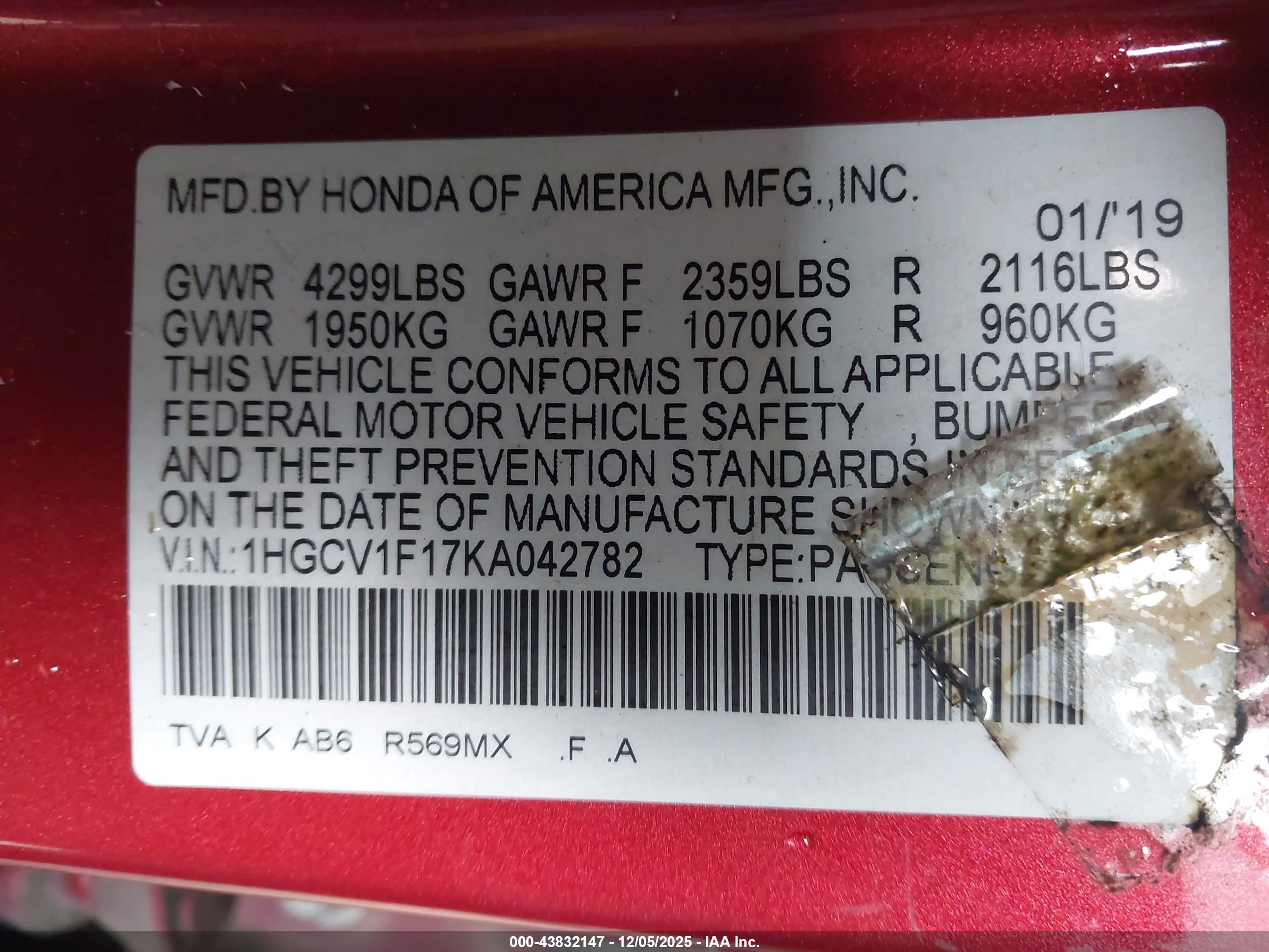 HONDA ACCORD image 9