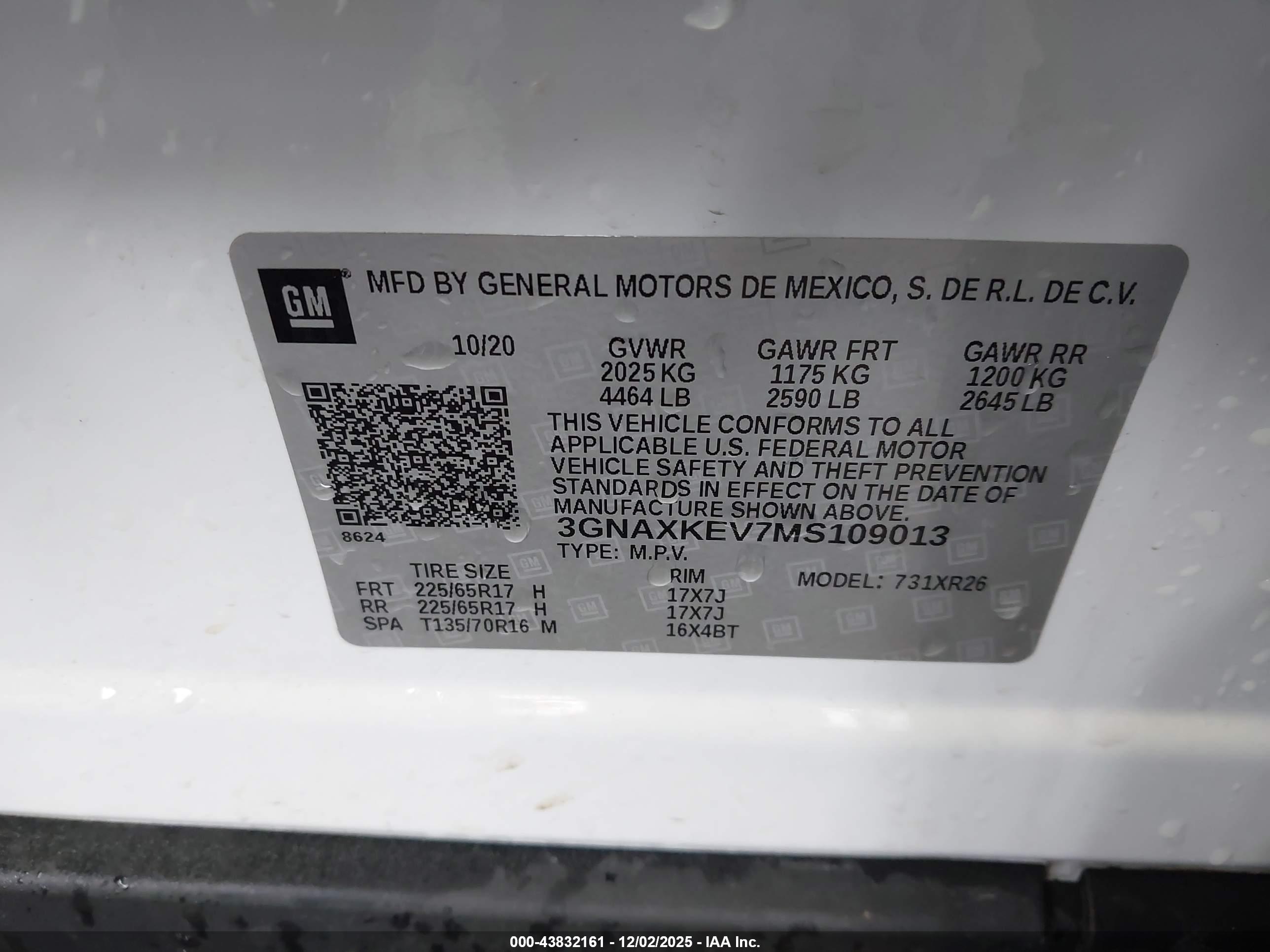 CHEVROLET EQUINOX image 9
