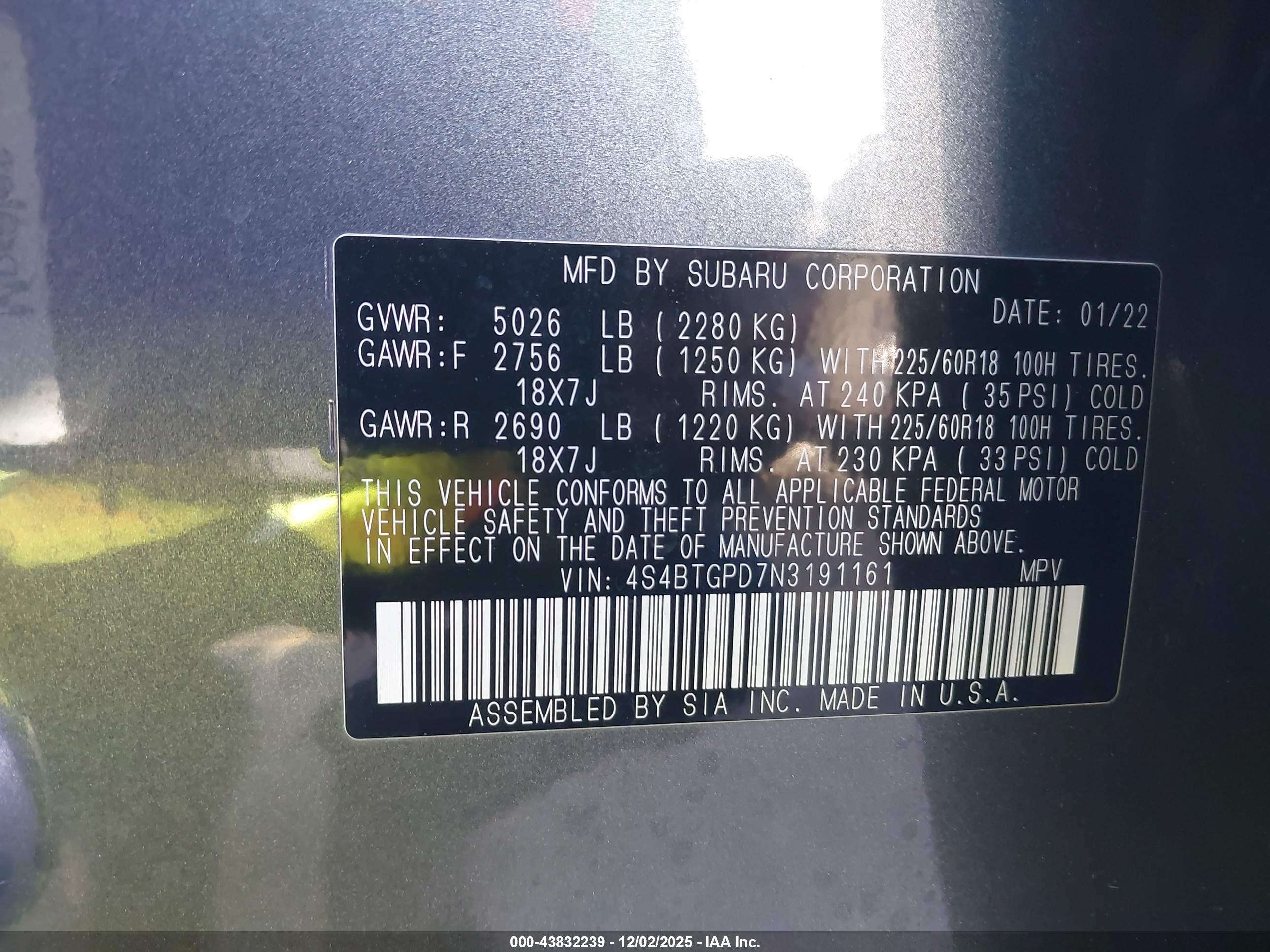 SUBARU OUTBACK image 9