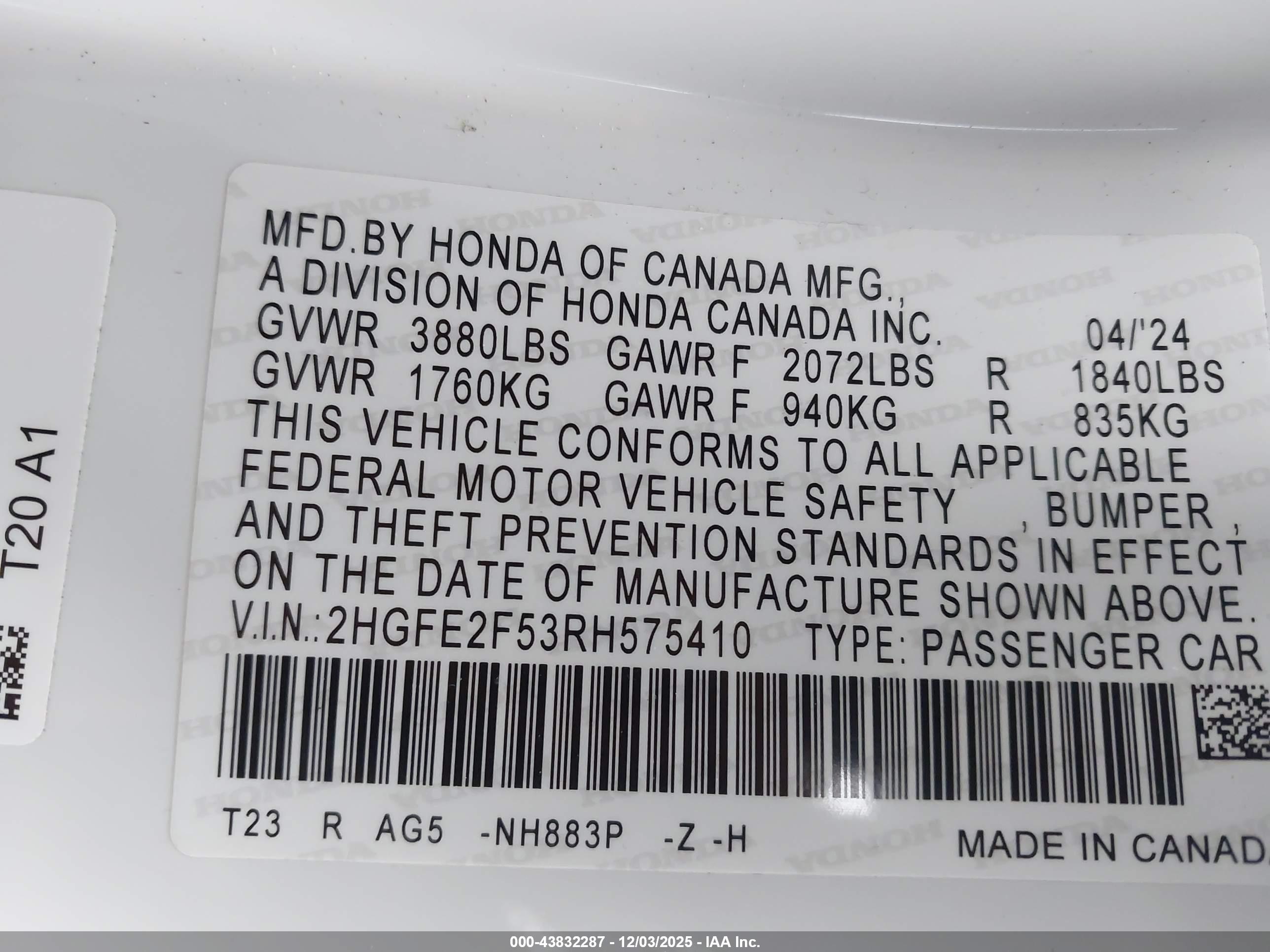 HONDA CIVIC image 9