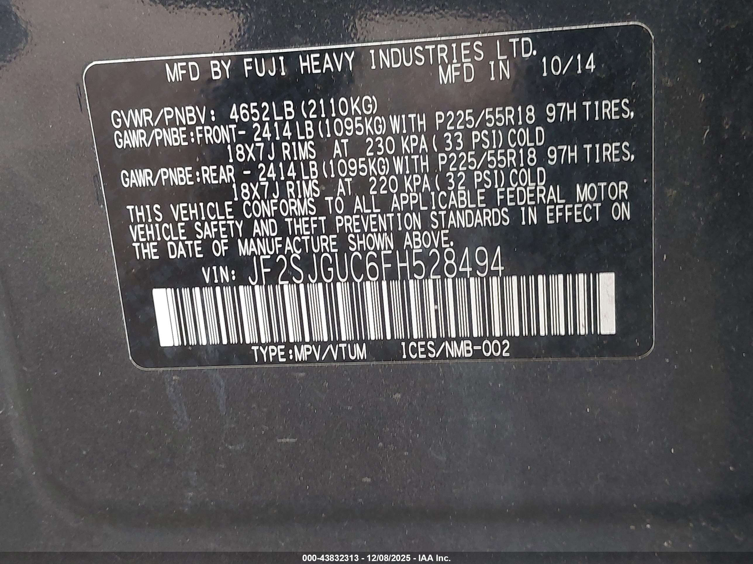 SUBARU FORESTER image 9