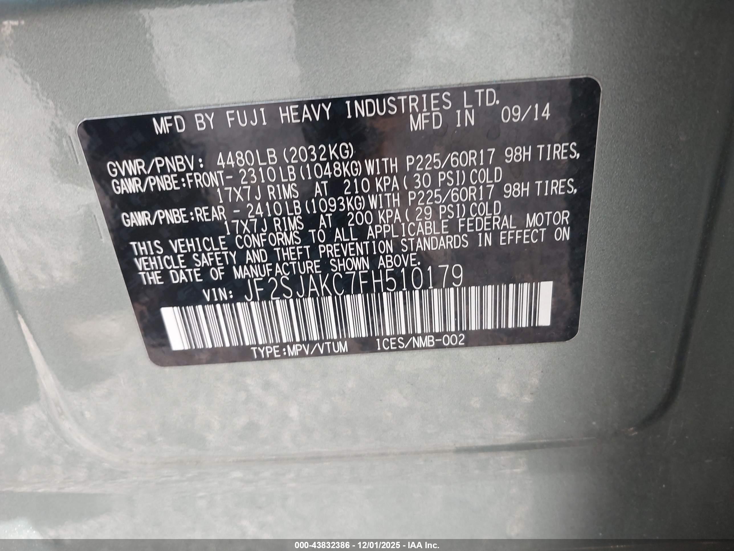 SUBARU FORESTER image 9