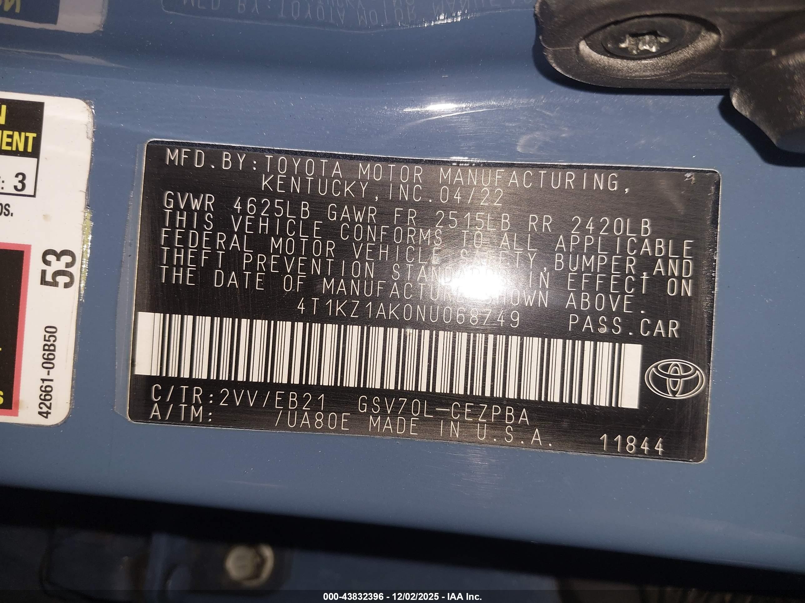 TOYOTA CAMRY image 9