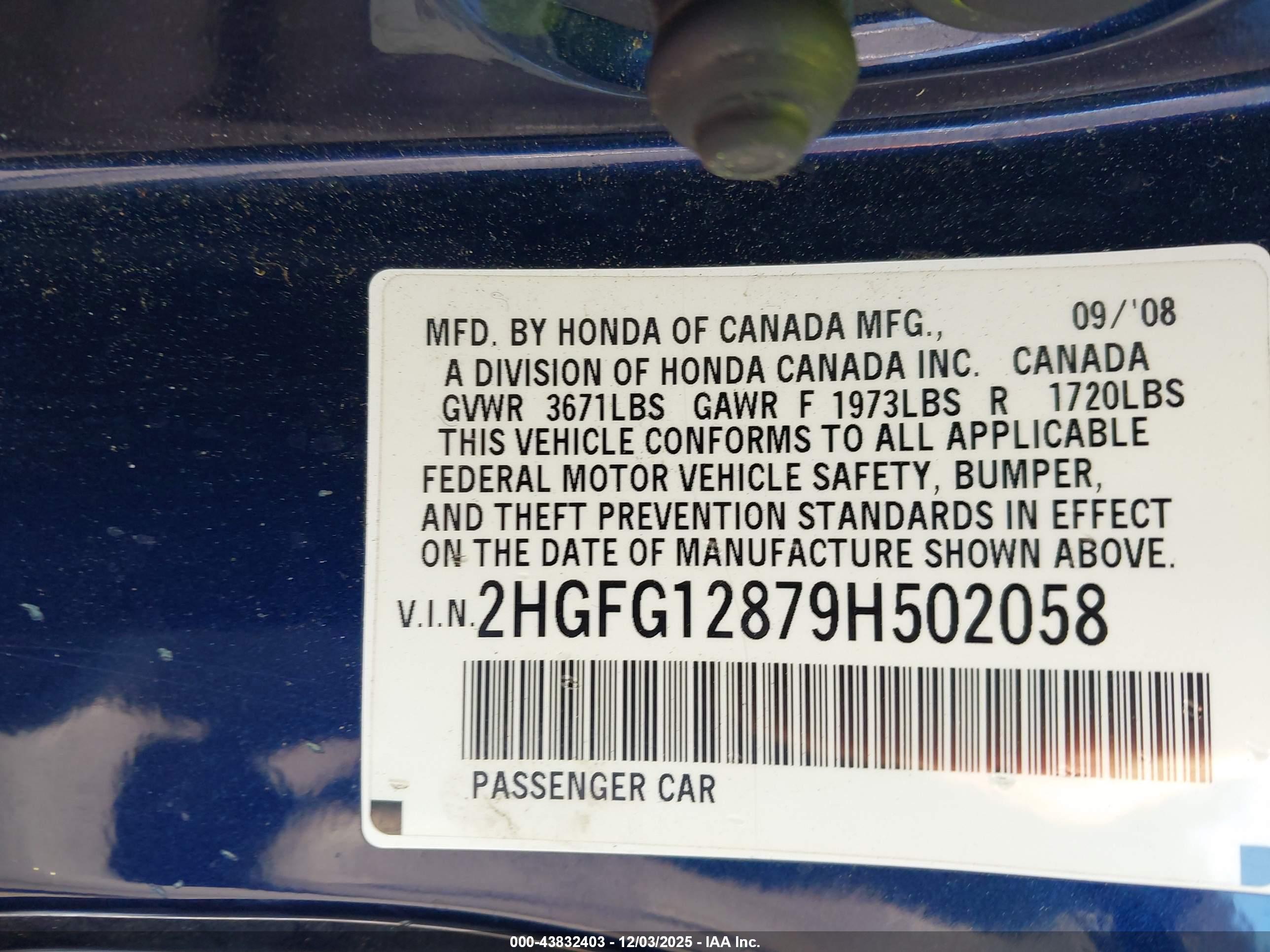 HONDA CIVIC image 9