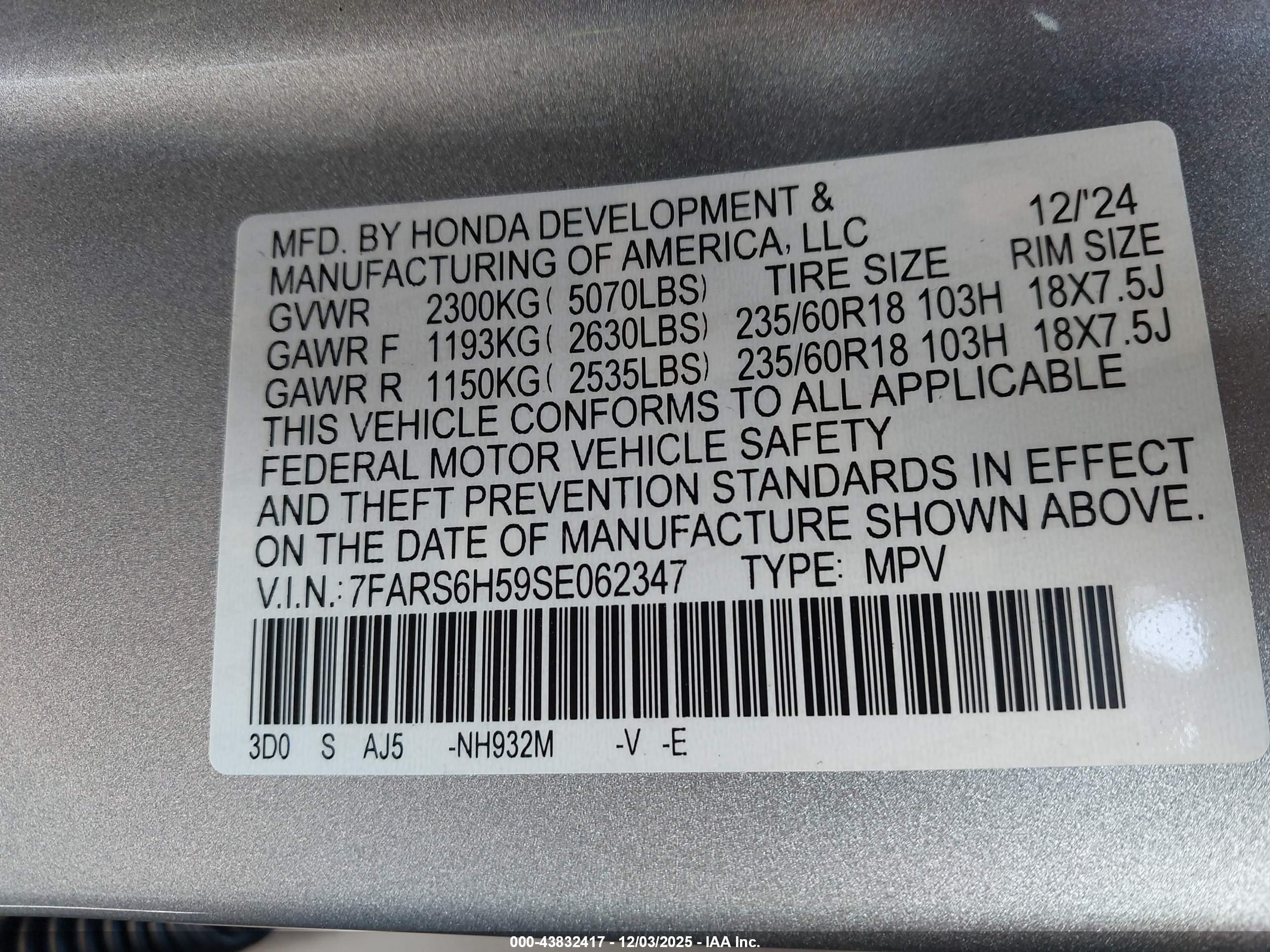 HONDA CR-V image 9