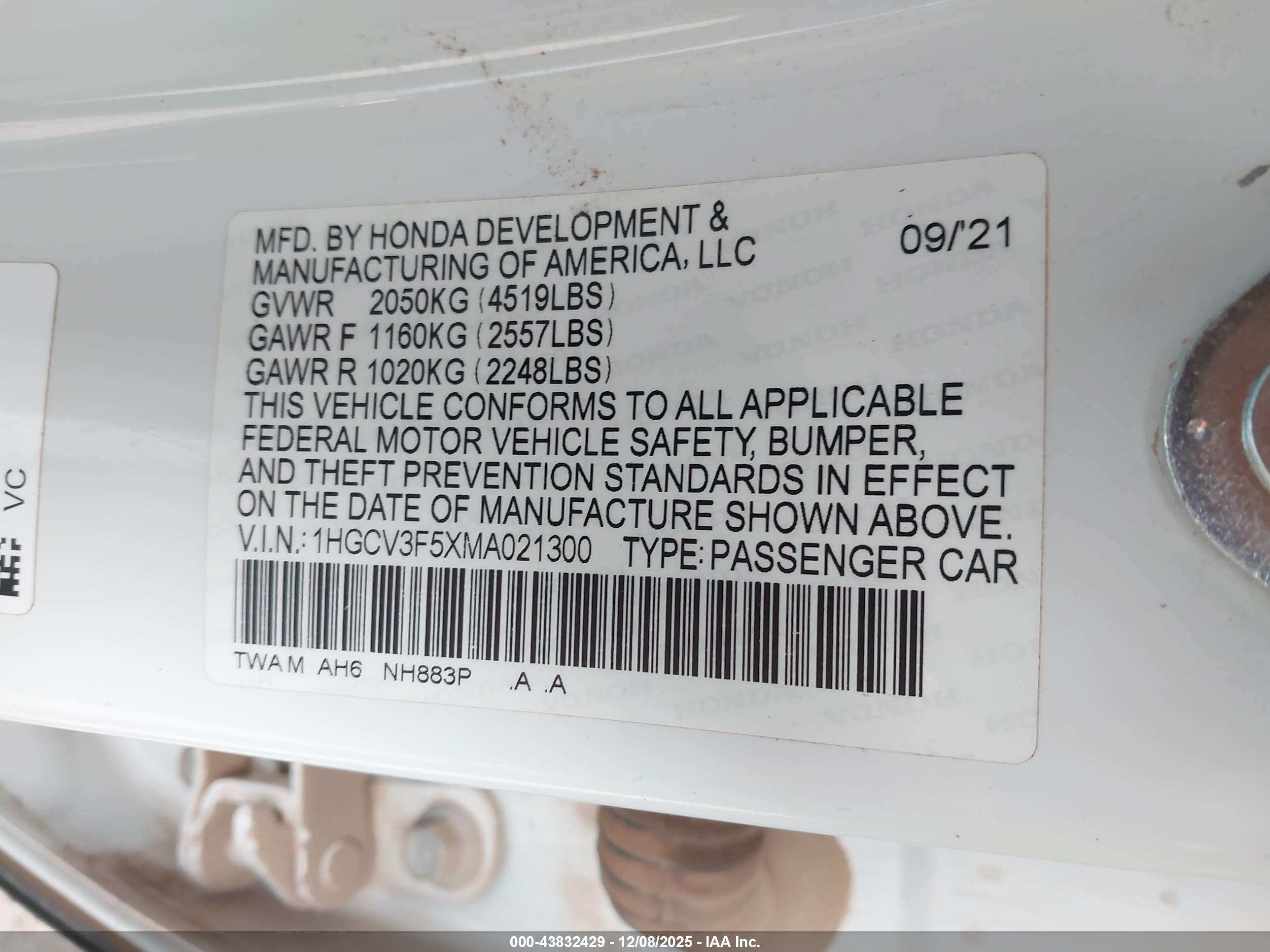 HONDA ACCORD image 9