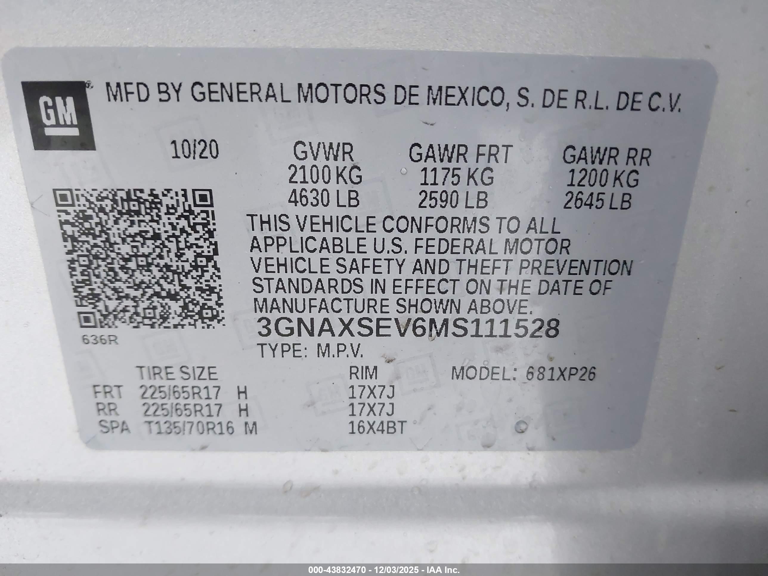 CHEVROLET EQUINOX image 9