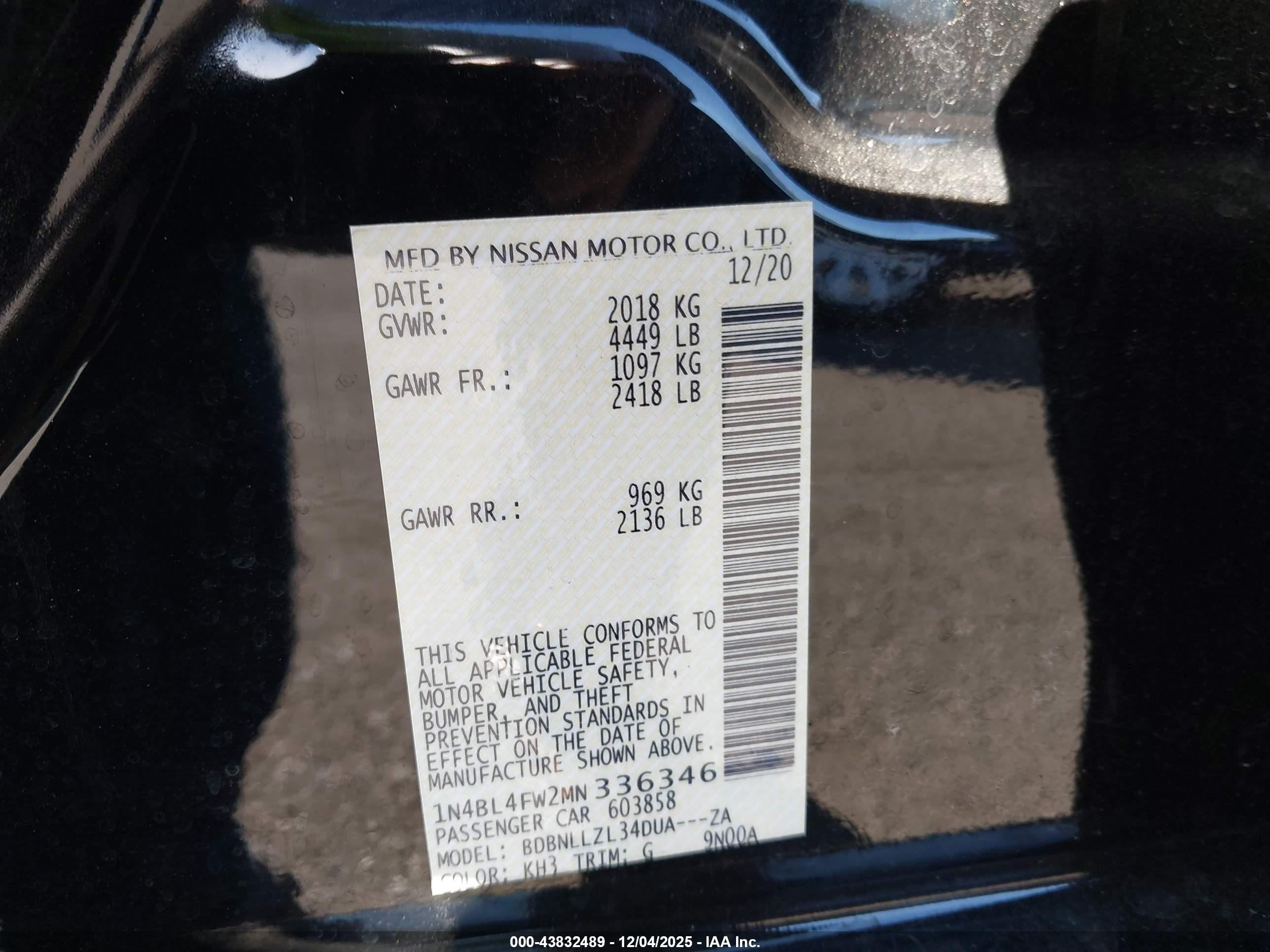NISSAN ALTIMA image 9