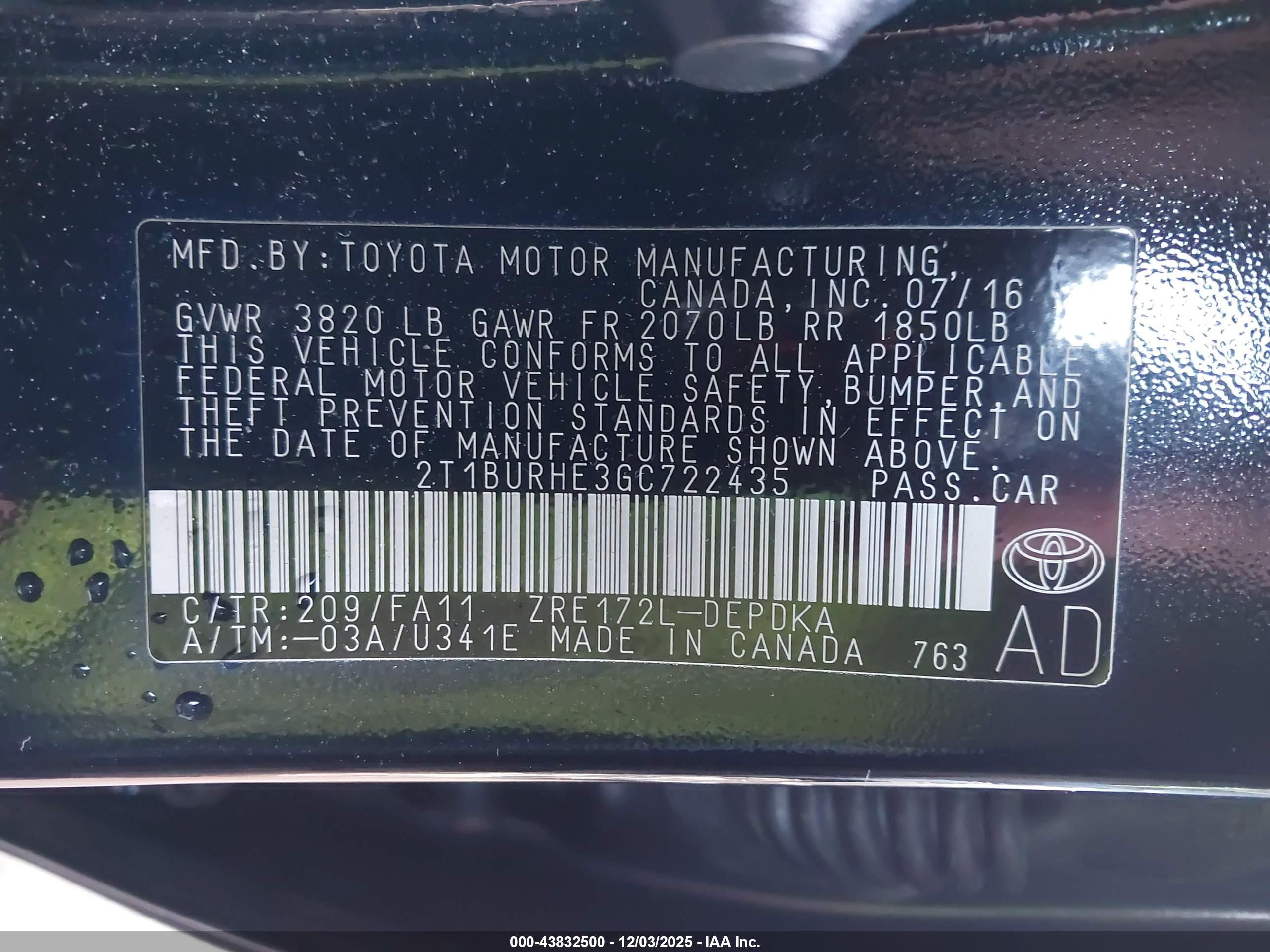 TOYOTA COROLLA image 9