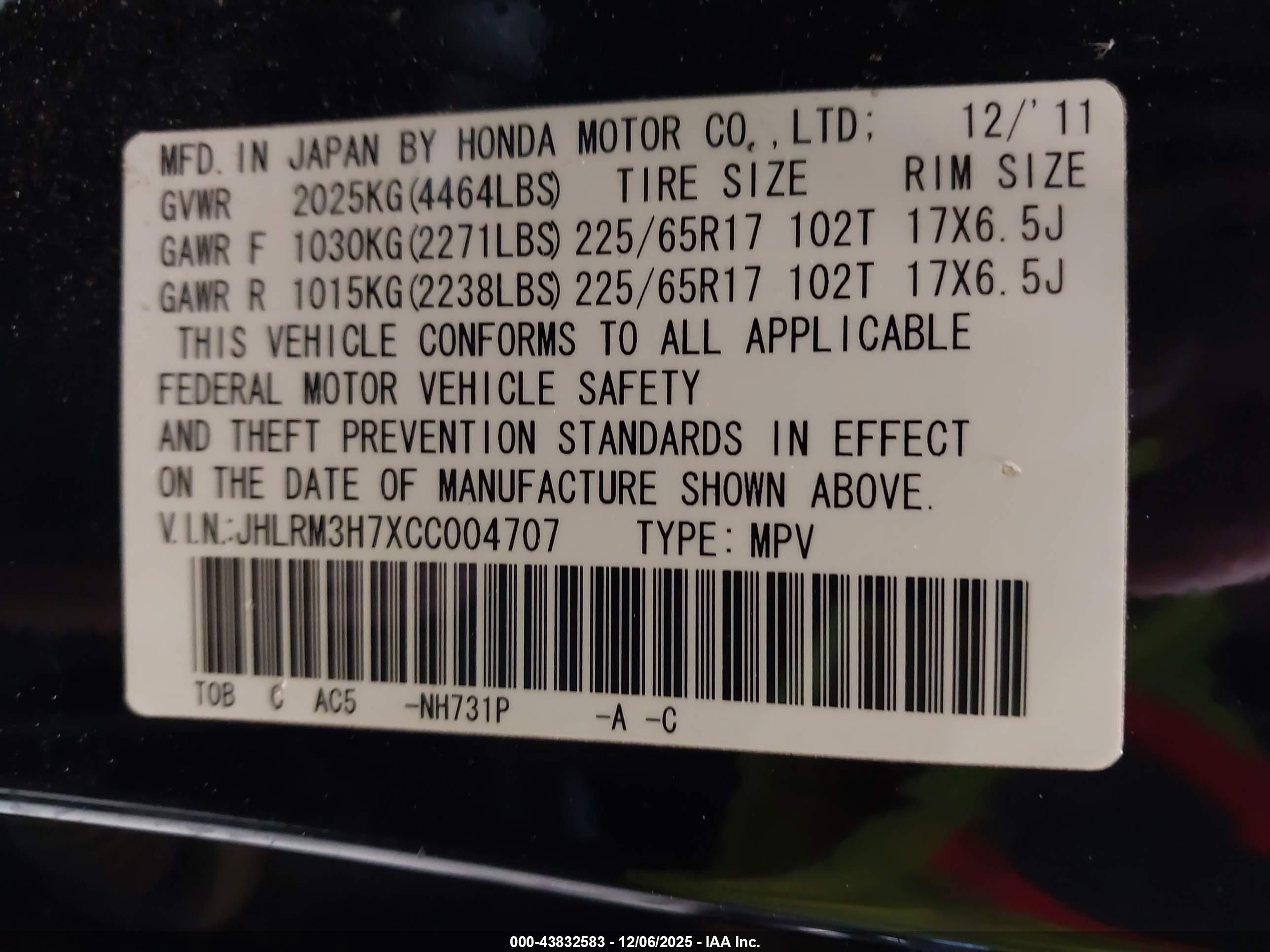 HONDA CR-V image 9