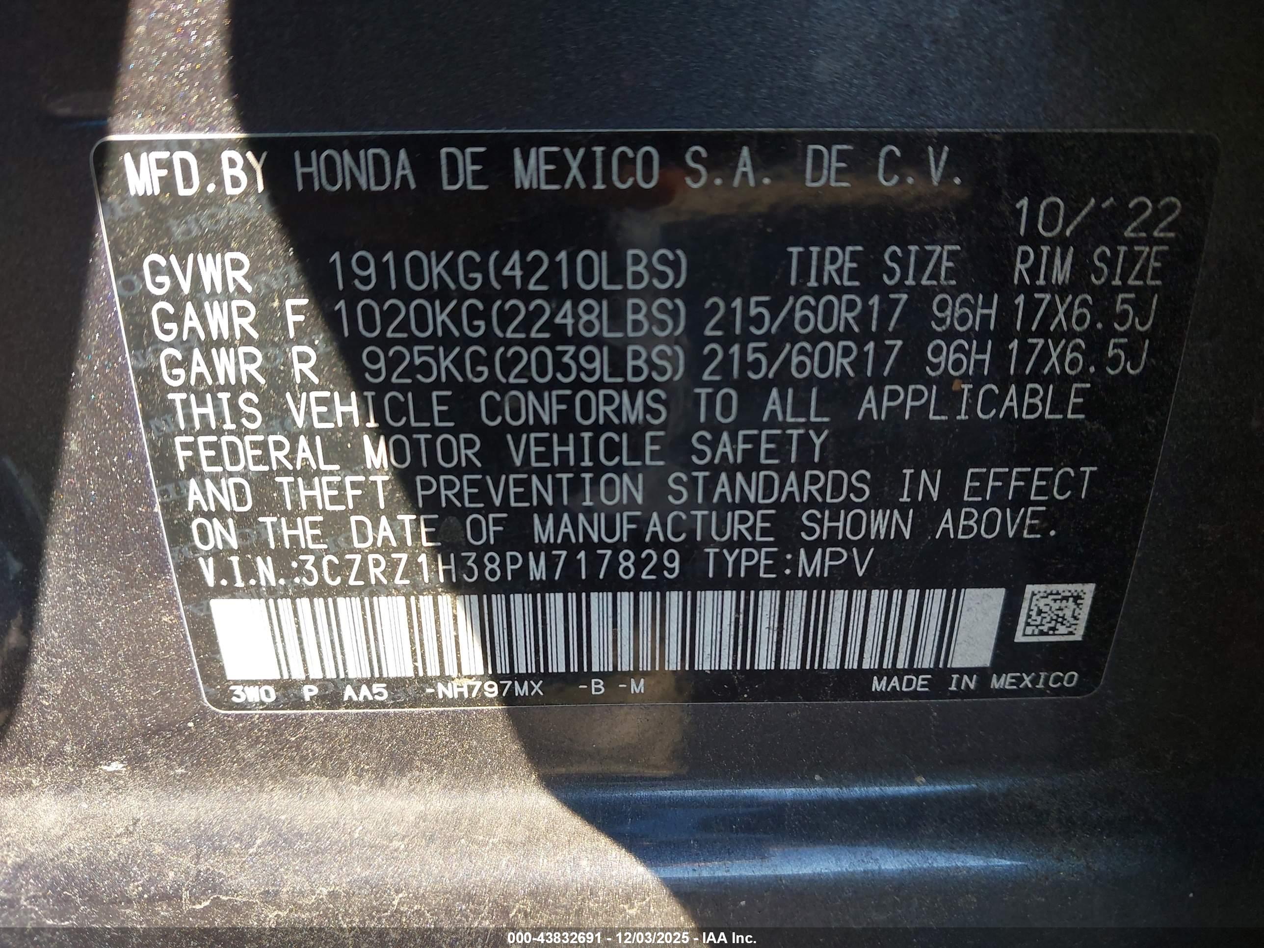 HONDA HR-V image 9