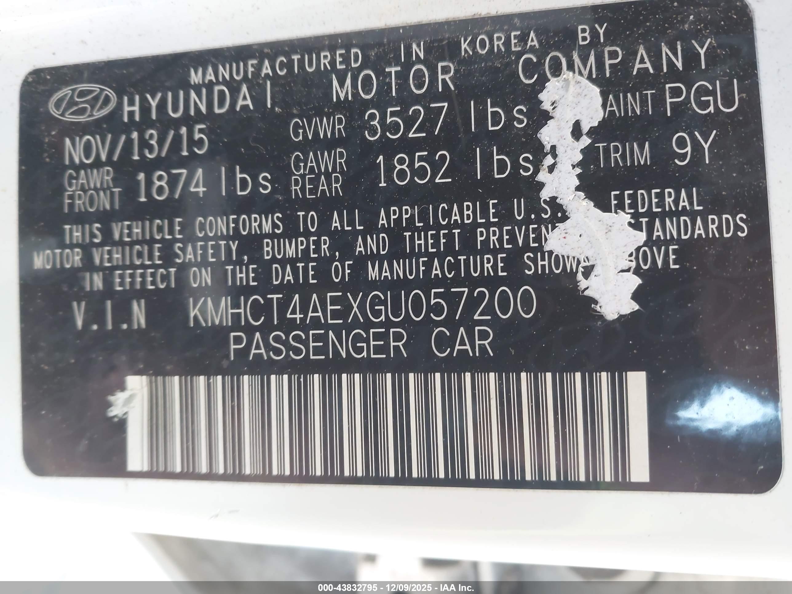 HYUNDAI ACCENT image 9