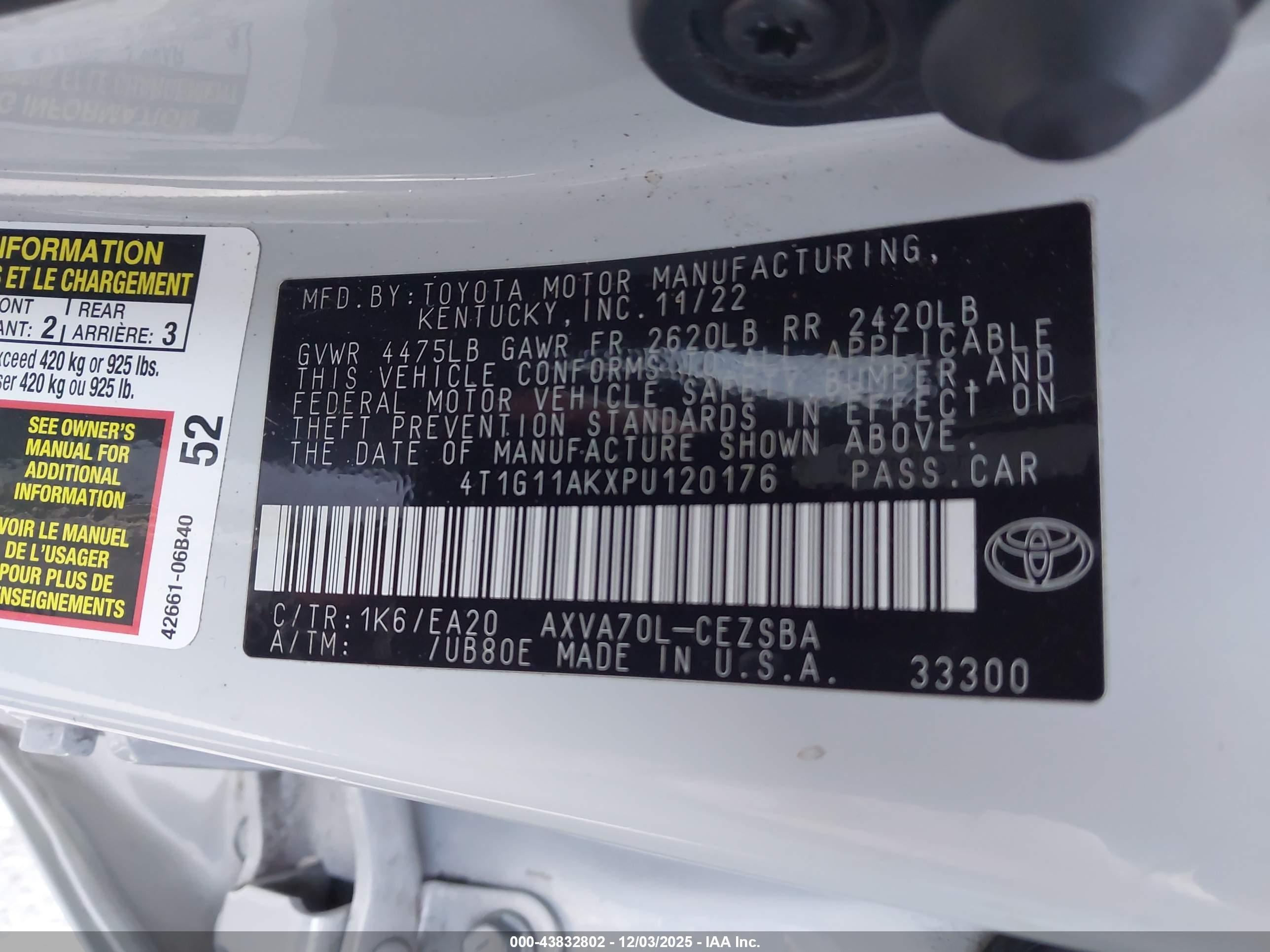 TOYOTA CAMRY image 9