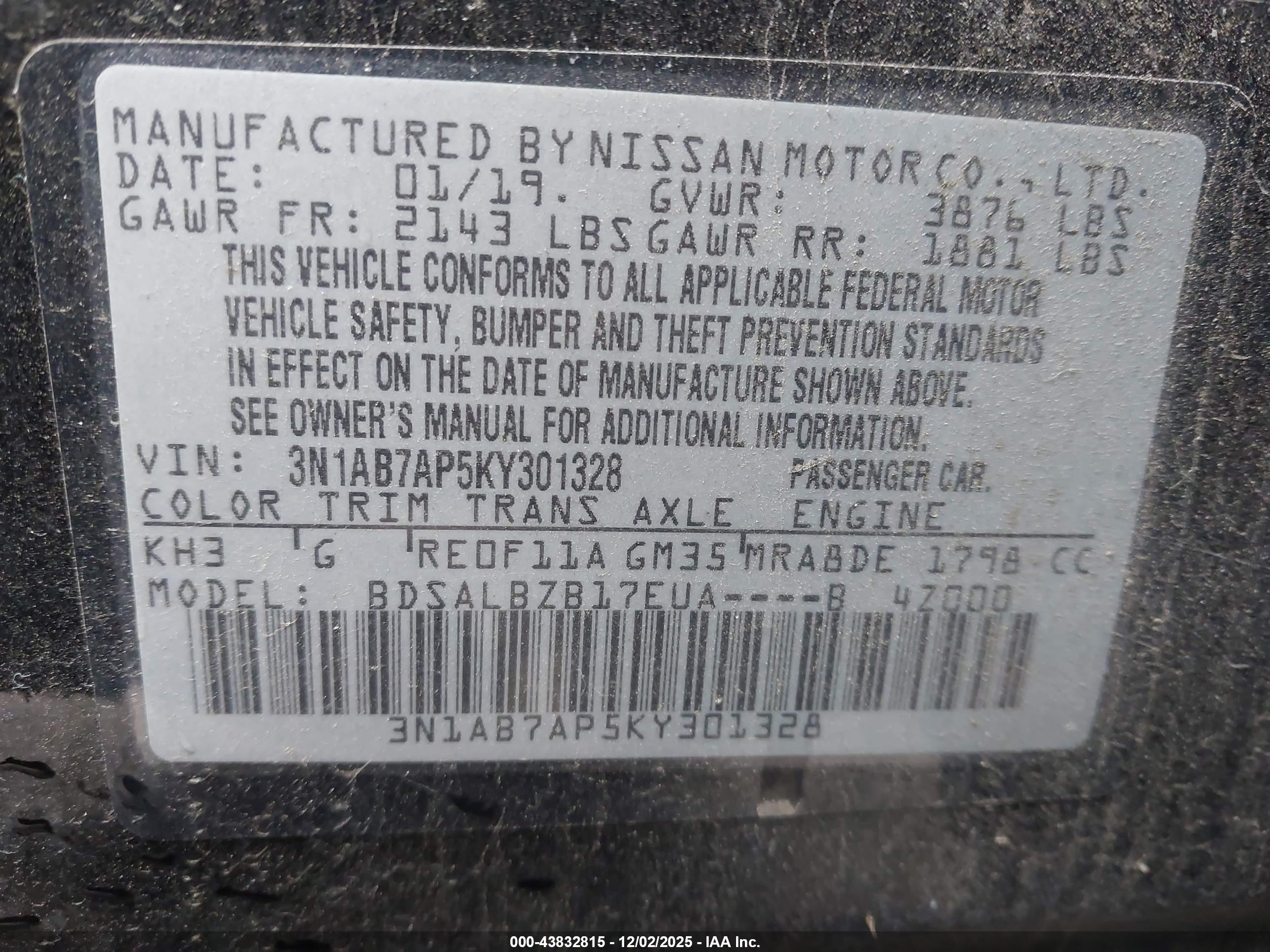 NISSAN SENTRA image 9