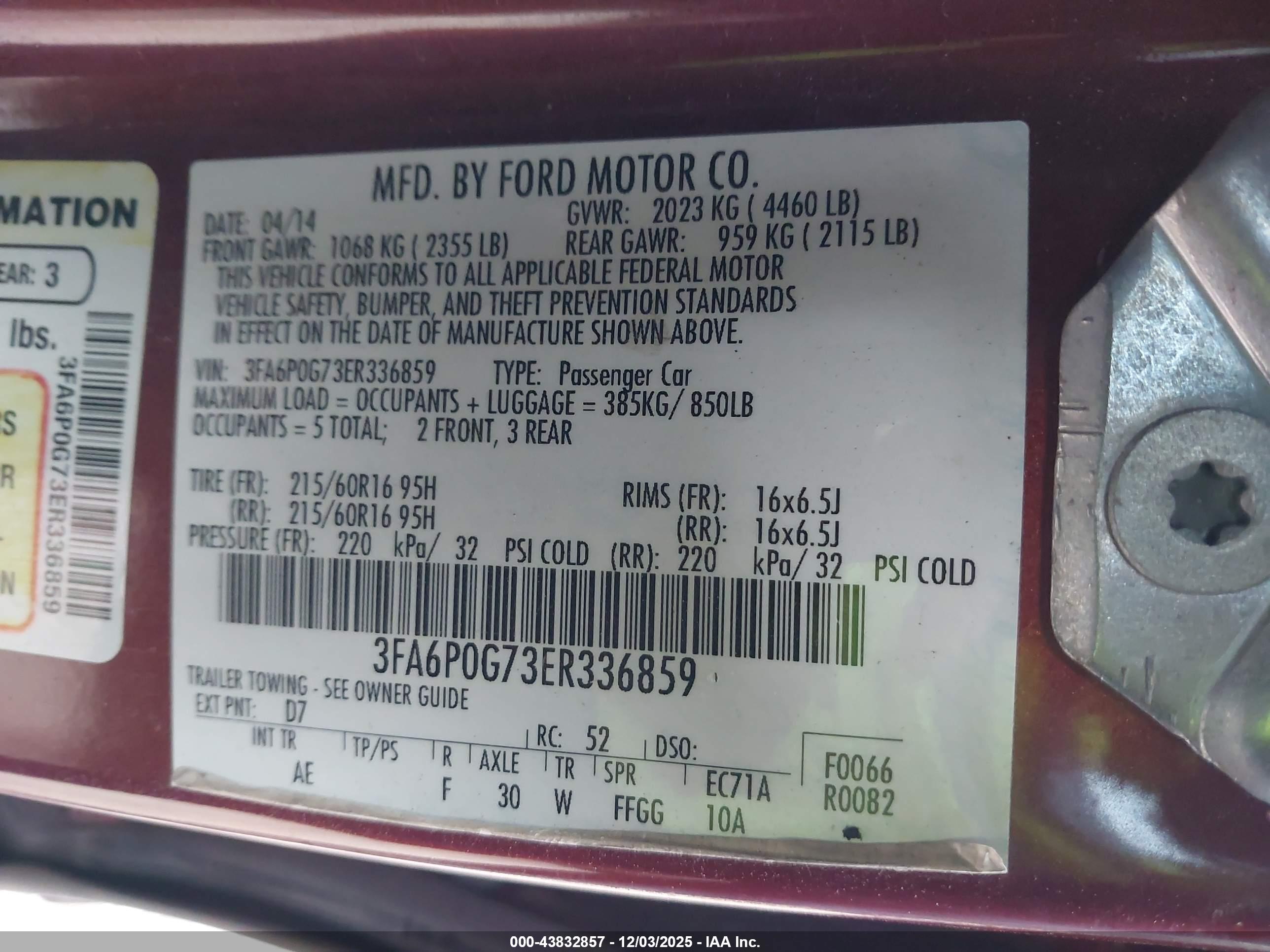 FORD FUSION image 9