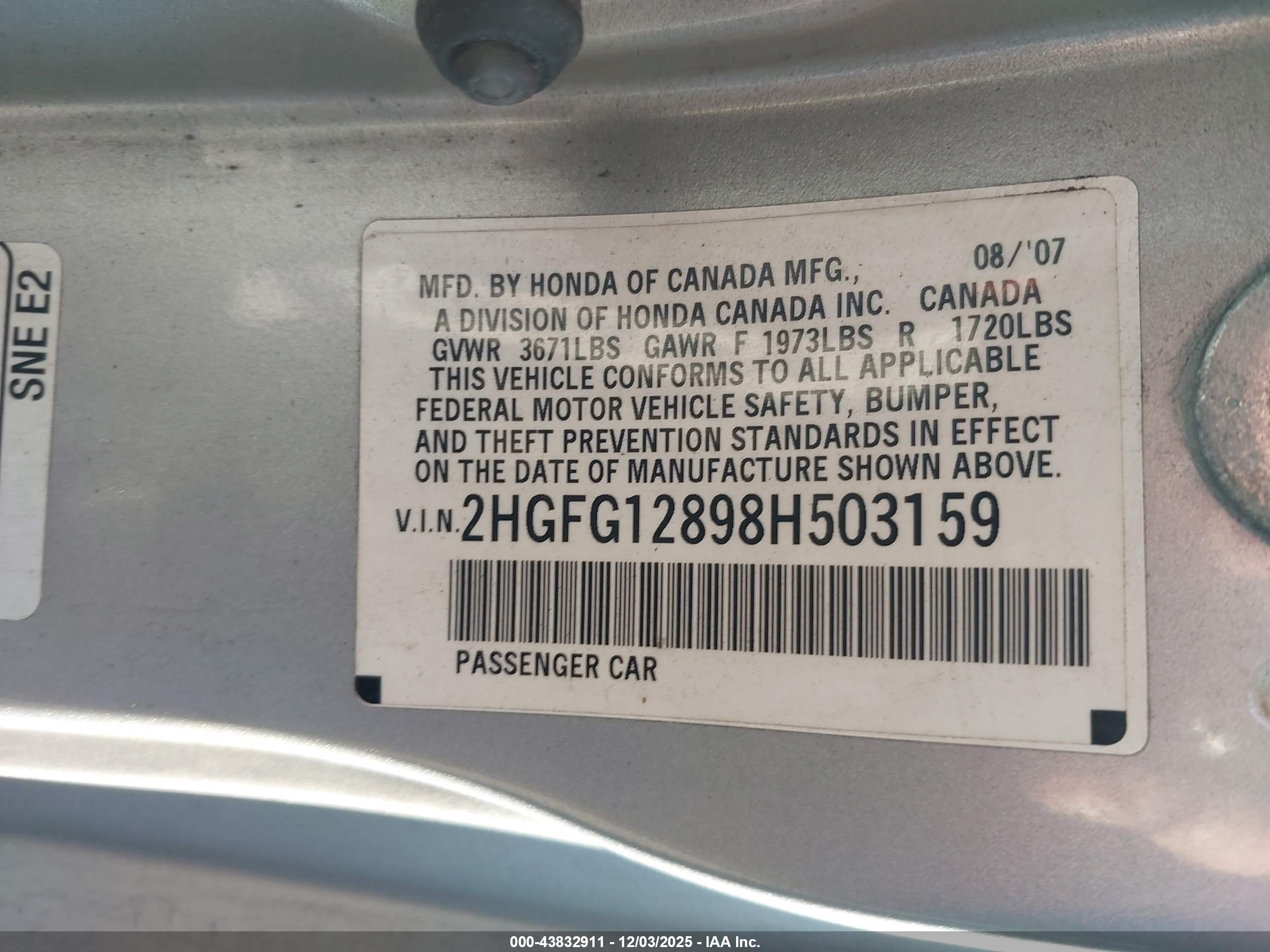 HONDA CIVIC image 9