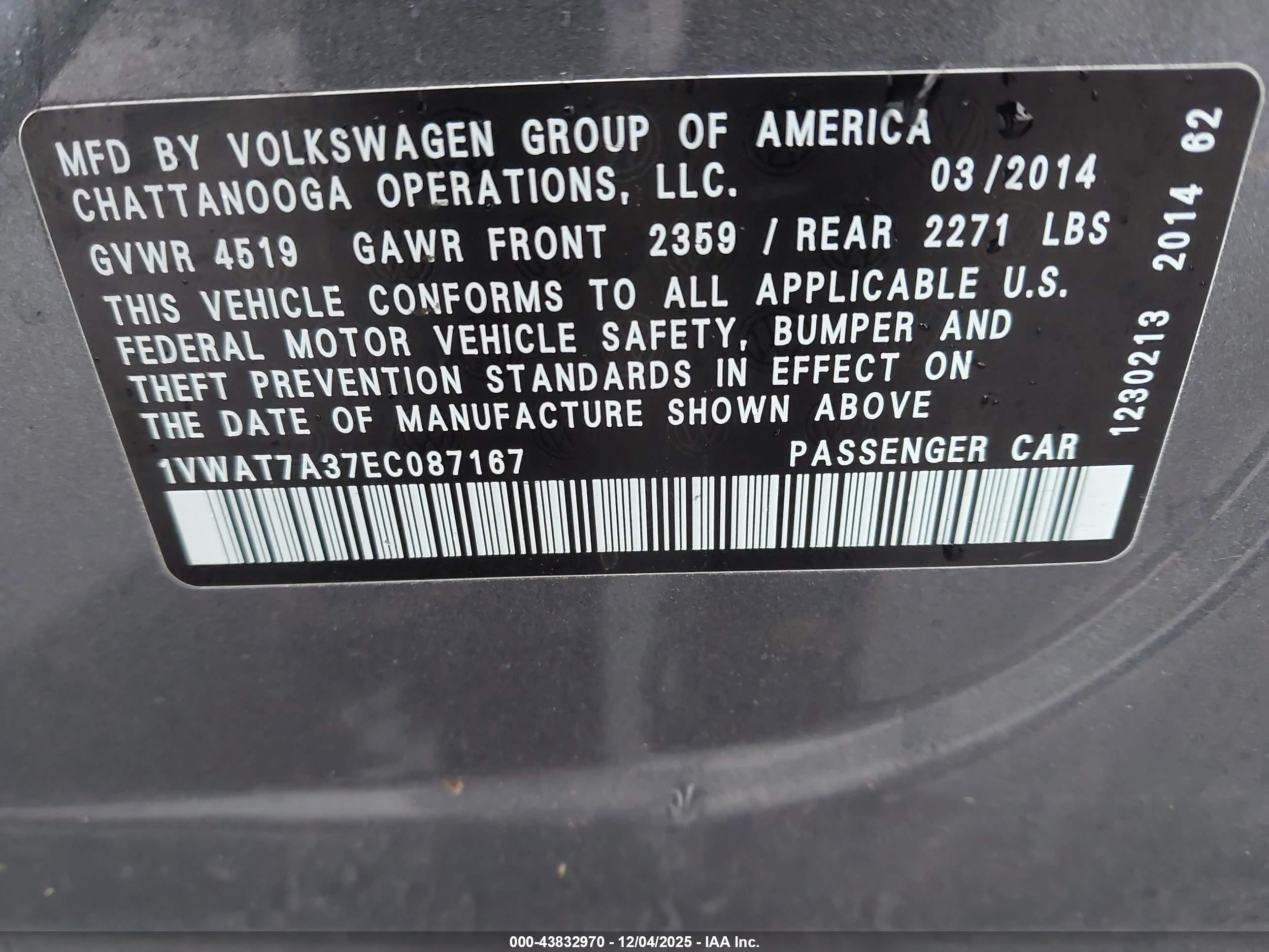 VOLKSWAGEN PASSAT image 9
