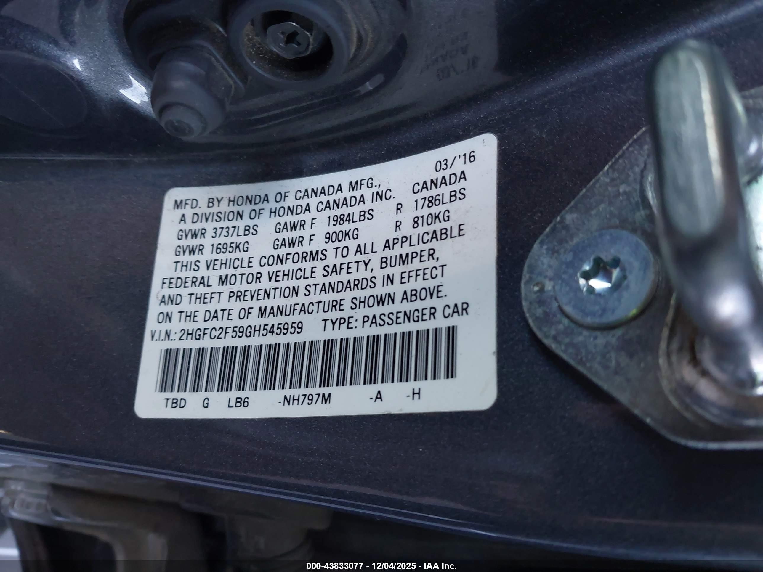 HONDA CIVIC image 9