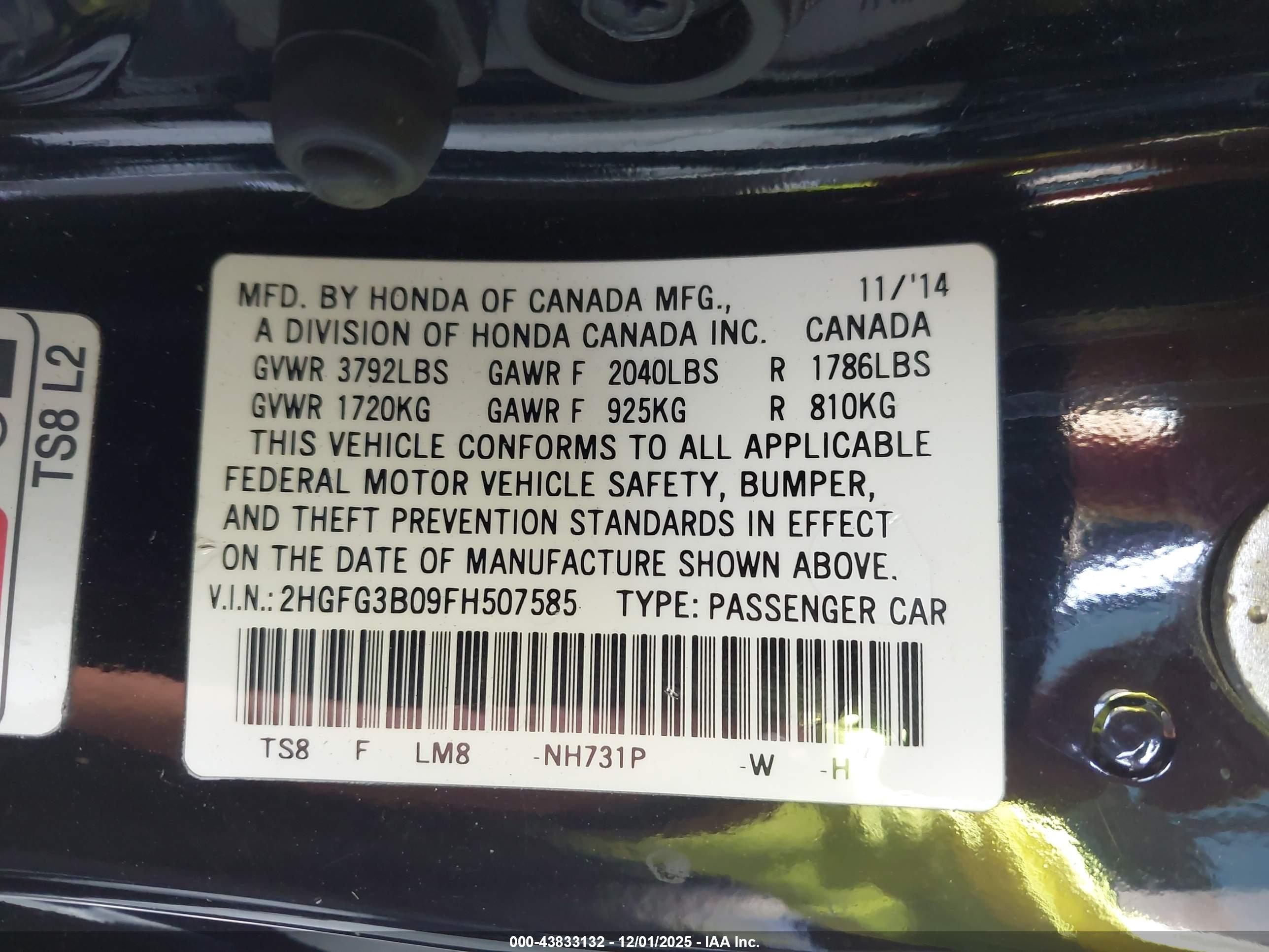 HONDA CIVIC image 9