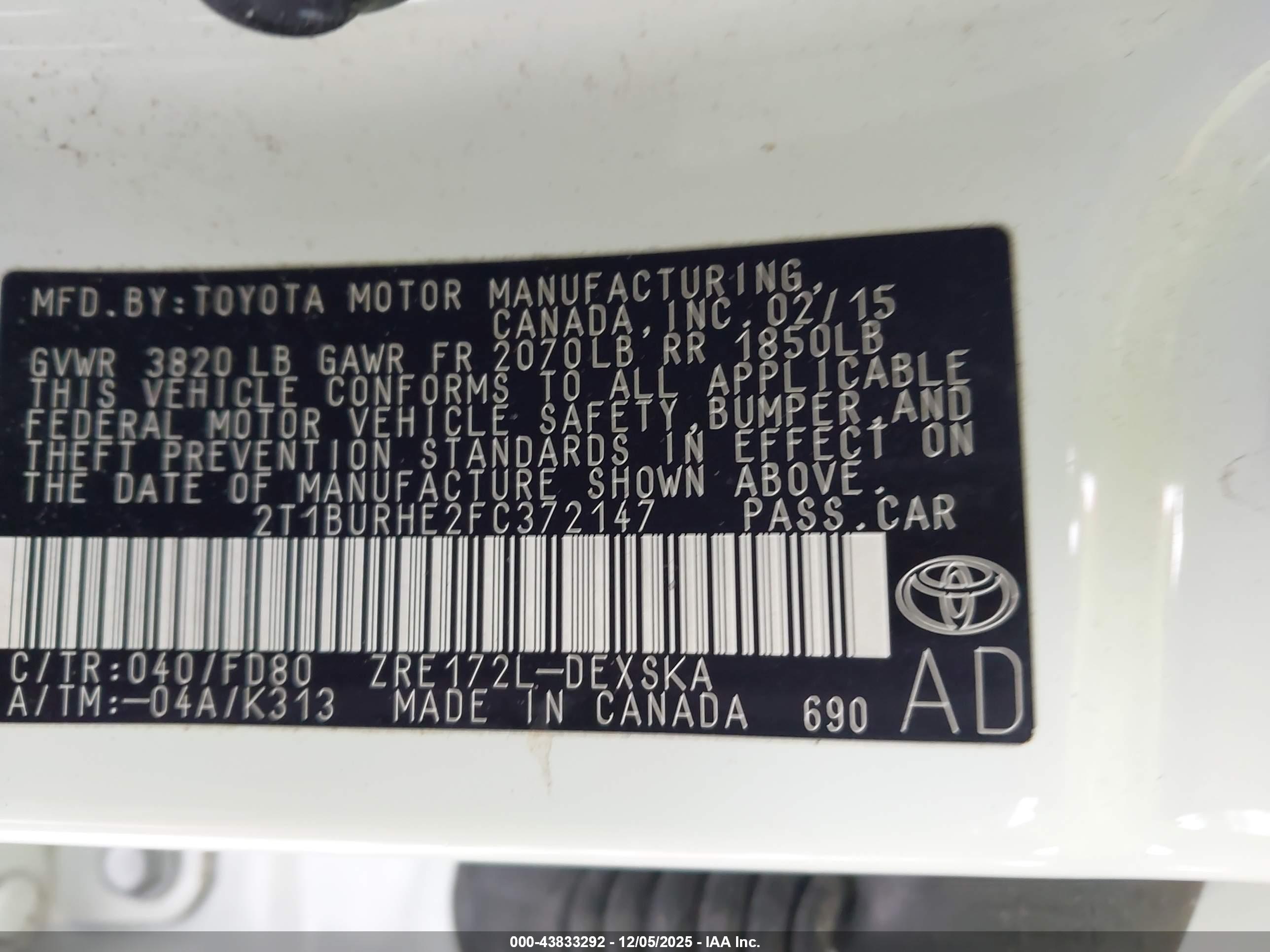 TOYOTA COROLLA image 9