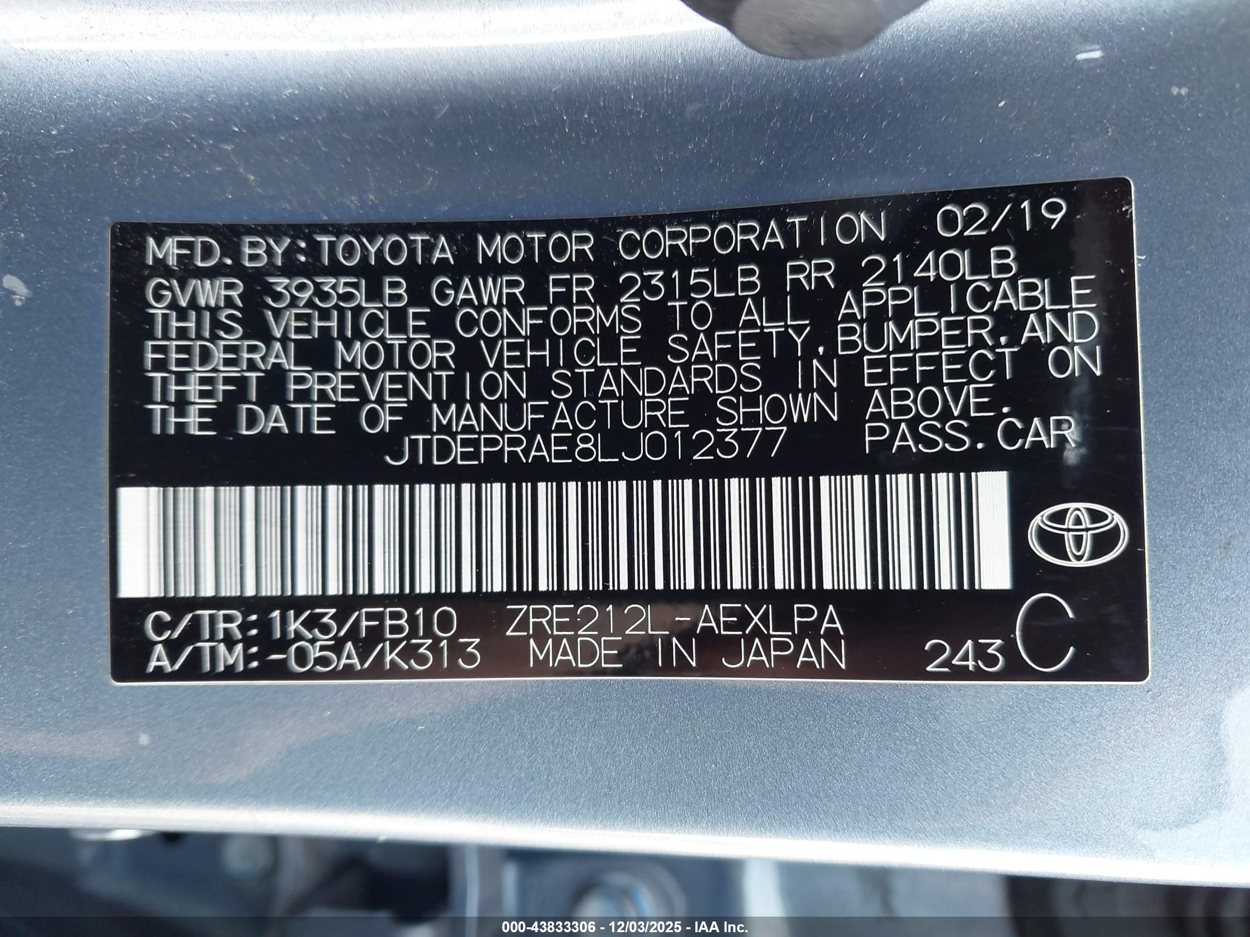 TOYOTA COROLLA image 9