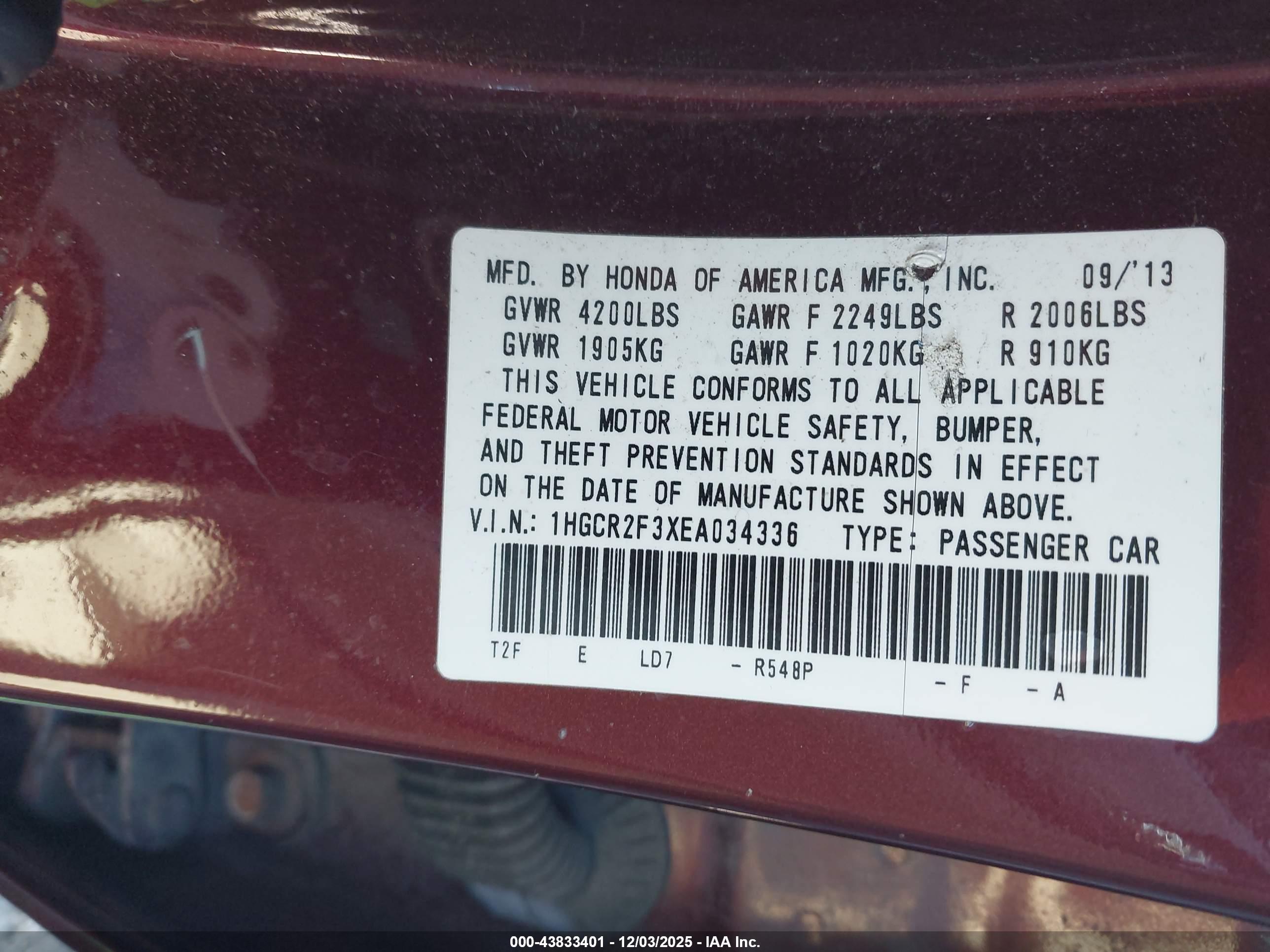 HONDA ACCORD image 9