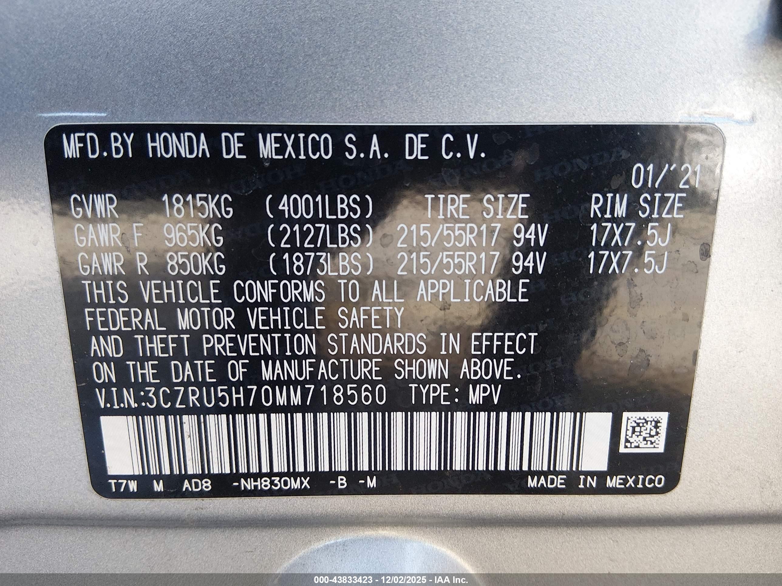 HONDA HR-V image 9