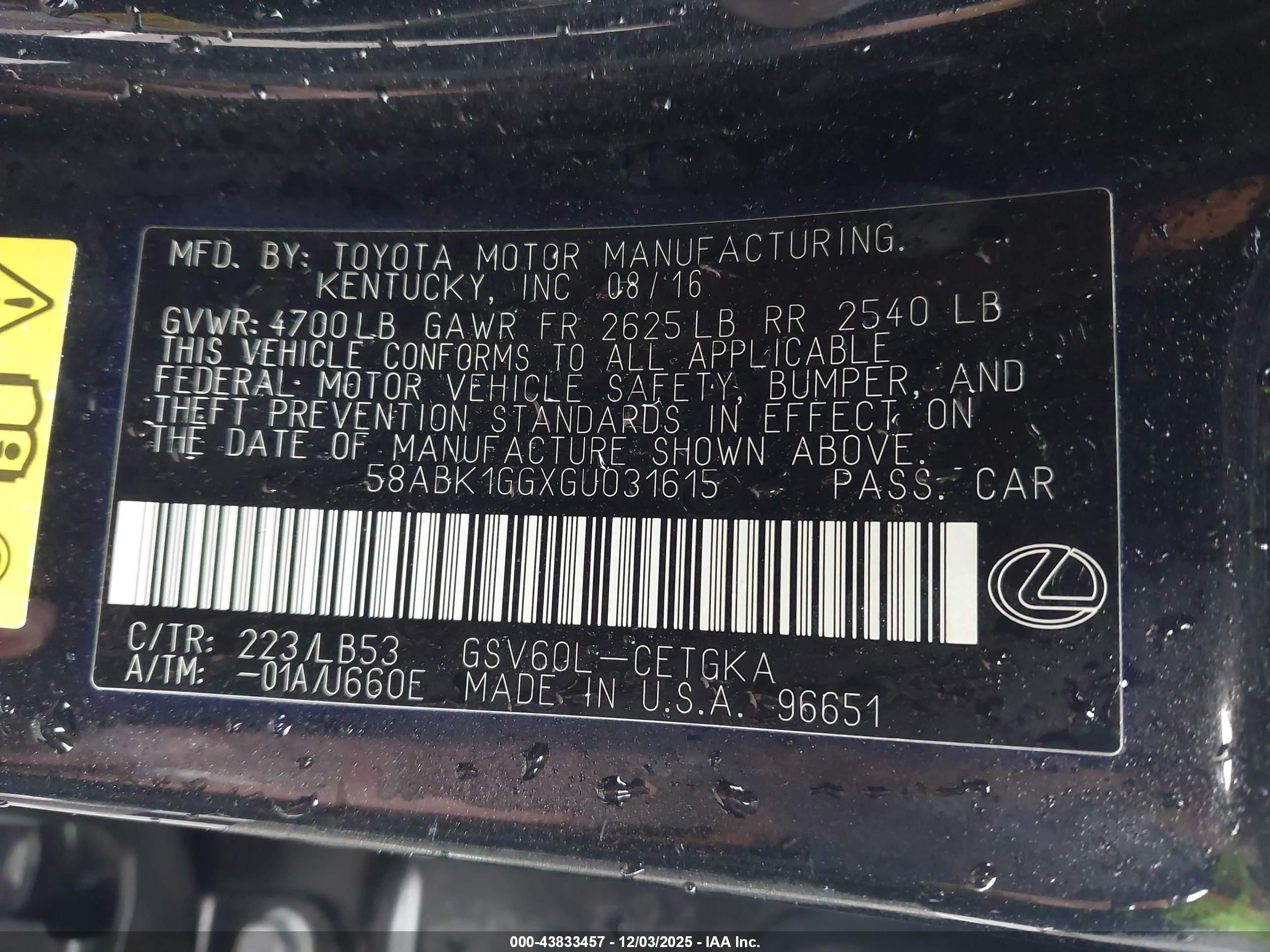 LEXUS ES image 9