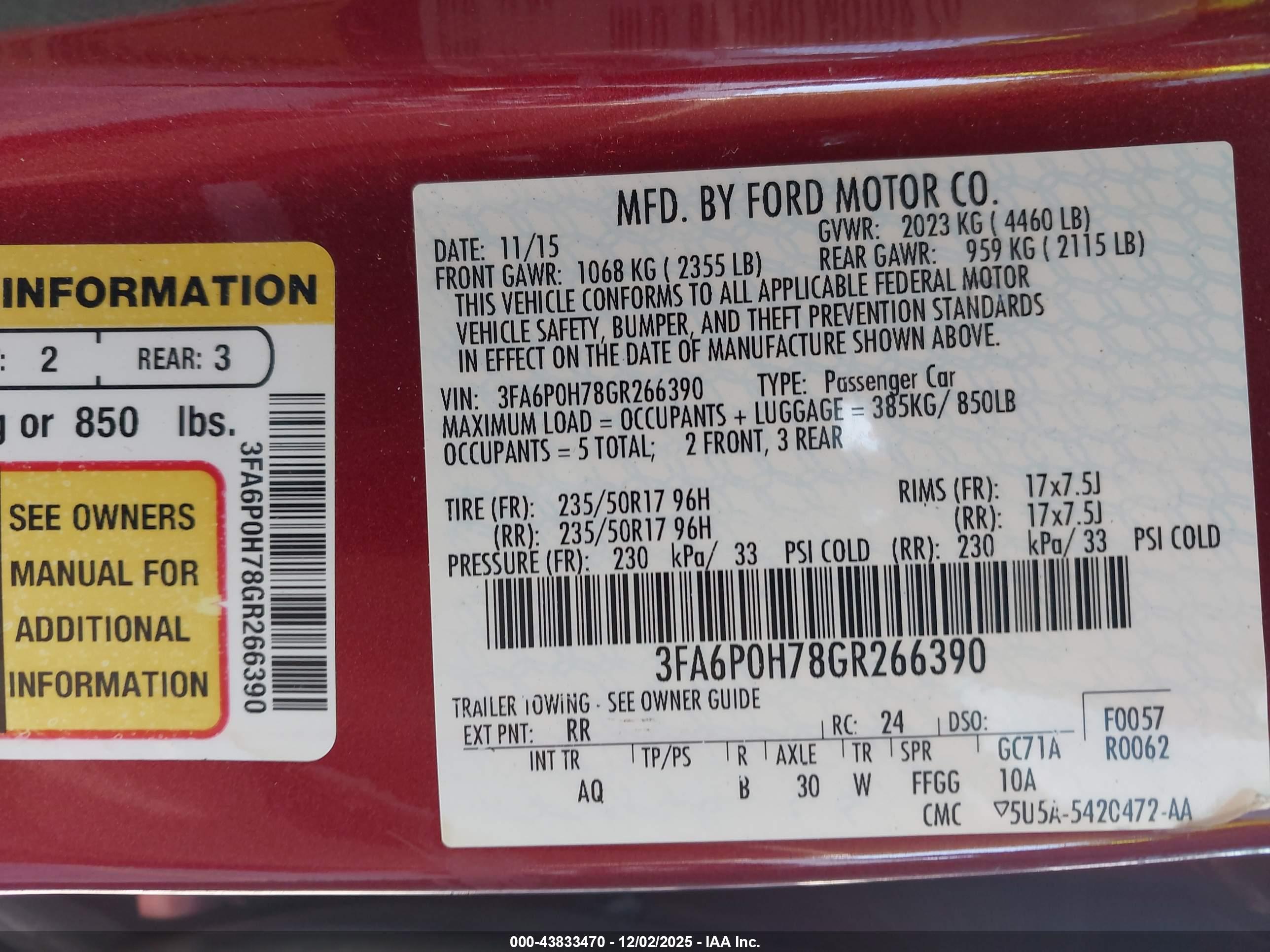 FORD FUSION image 9